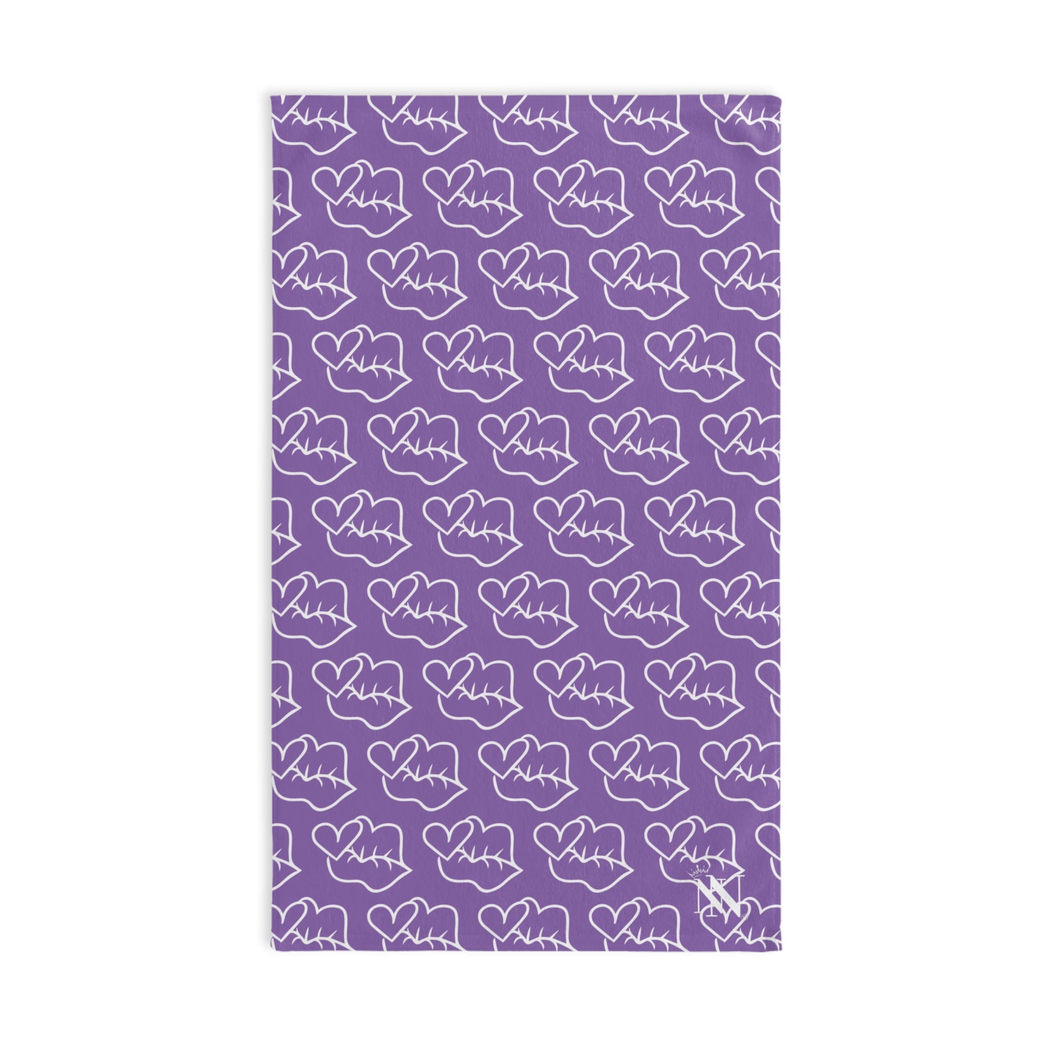 Smoochie Kiss Lips Light Purple | Mix & Match Original Fun-Flirty Lovers’ Towels