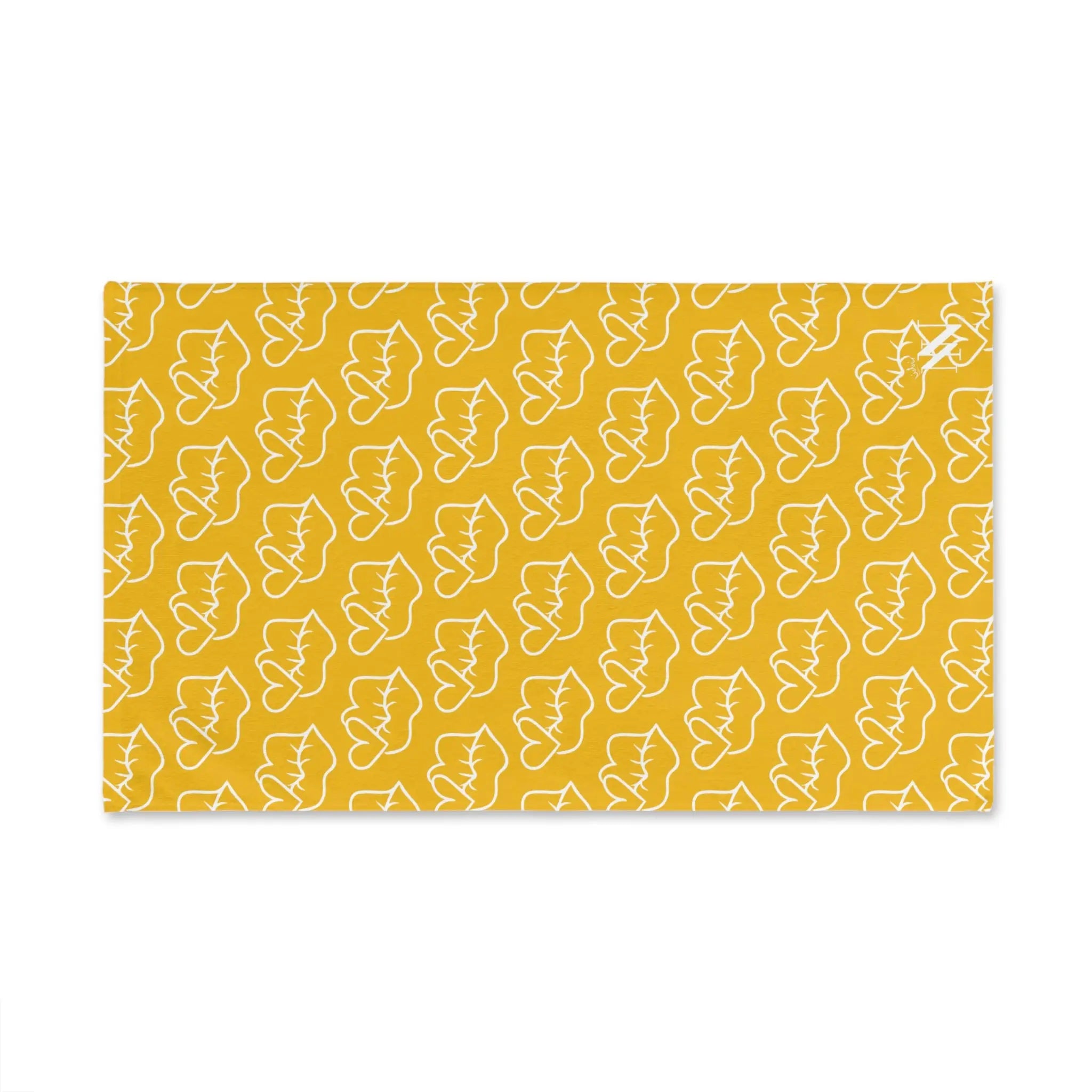Smoochie Kiss Lips Yellow | Mix & Match Original Fun-Flirty Lovers’ Towels