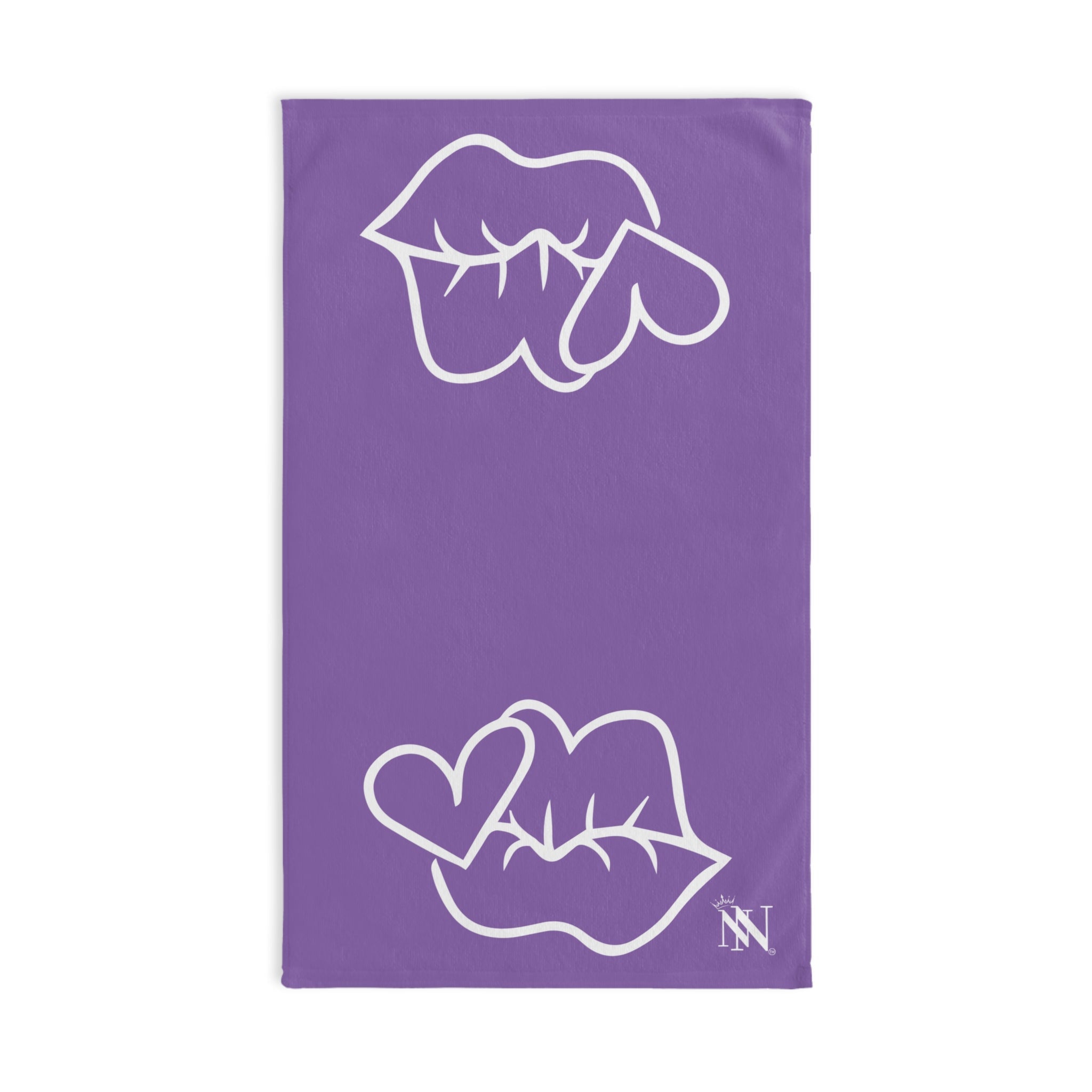Smoochie Lips Shareable Lavendar | Mix & Match Original Fun-Flirty Lovers’ Towels