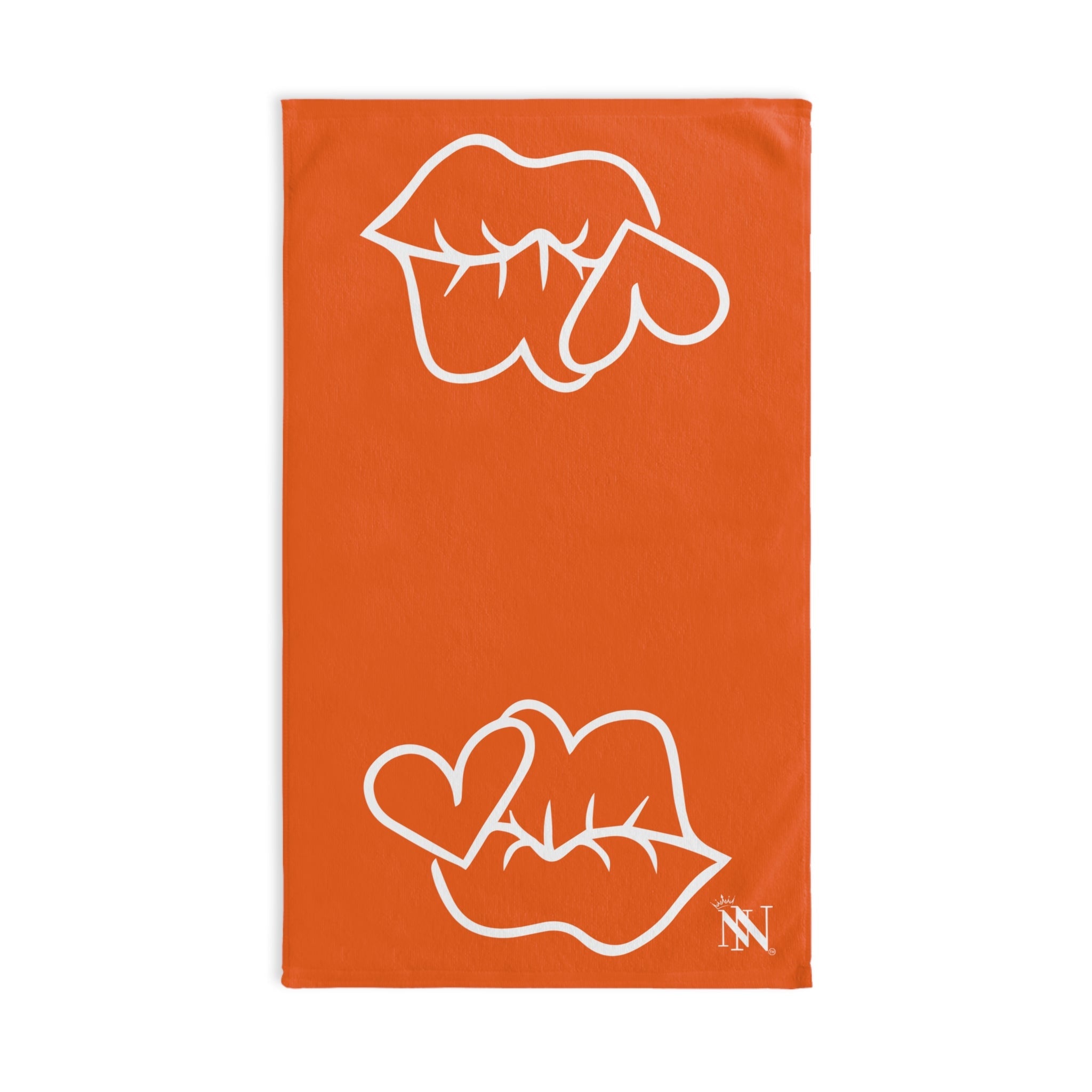 Smoochie Lips Shareable Orange | Mix & Match Original Fun-Flirty Lovers’ Towels