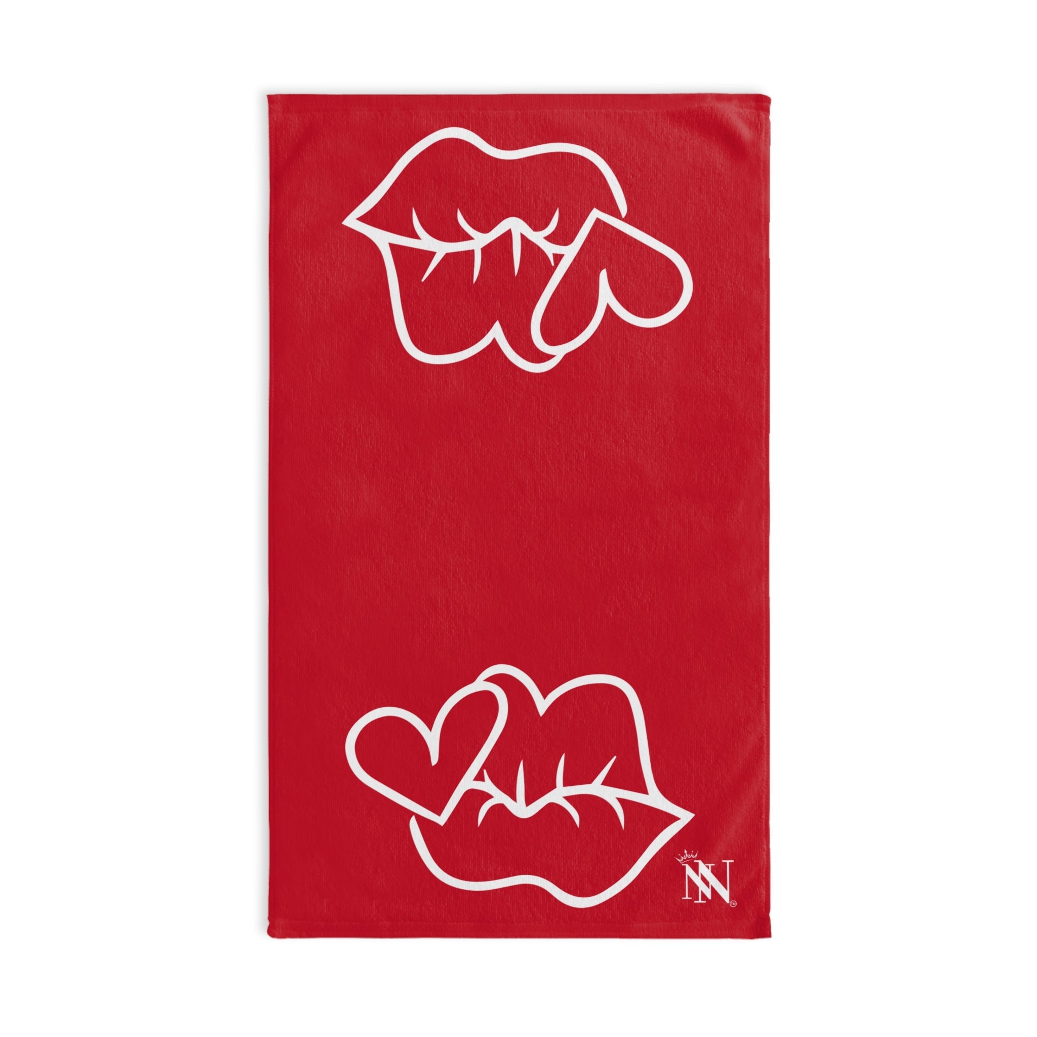 Smoochie Lips Shareable Red | Mix & Match Original Fun-Flirty Lovers’ Towels
