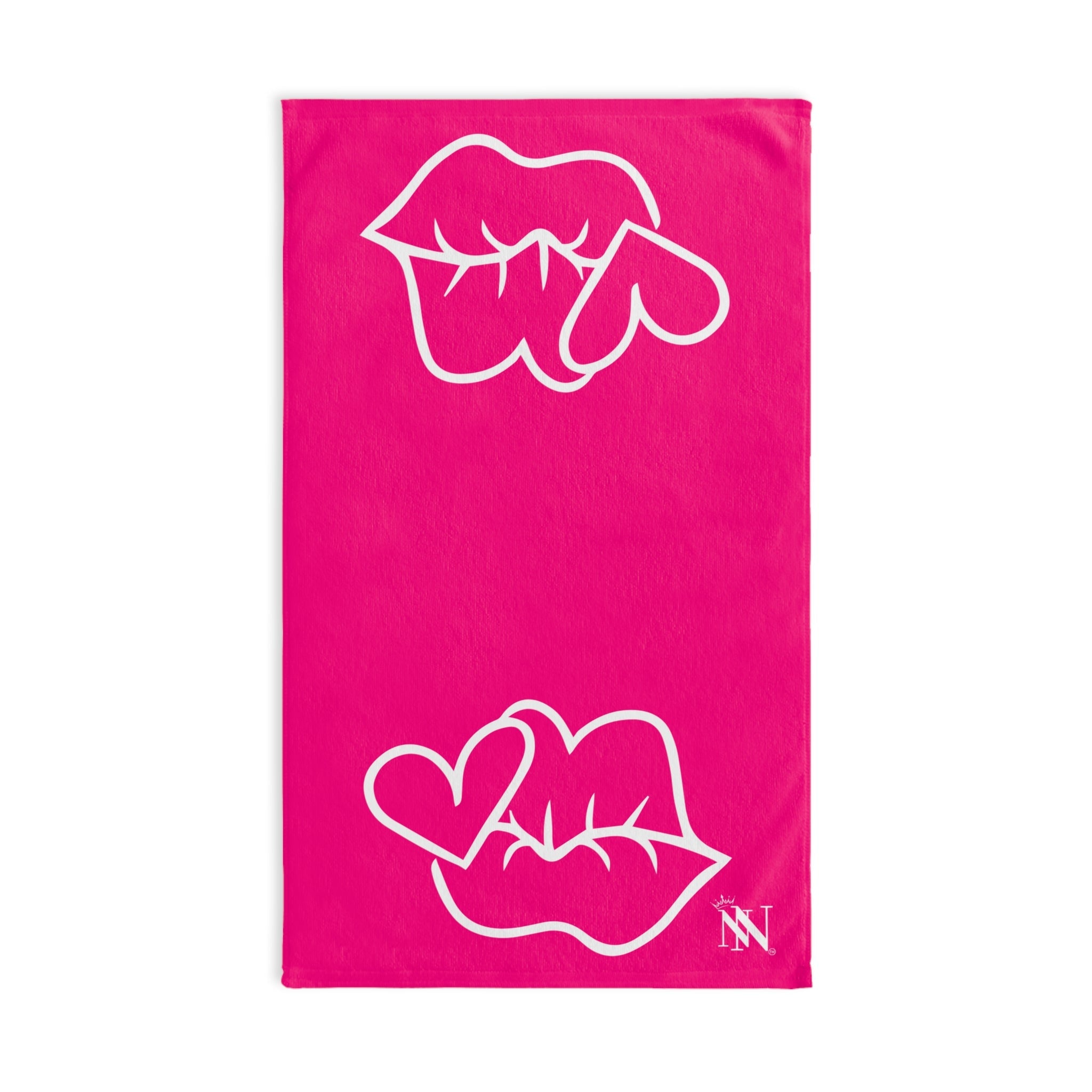 Smoochie Lips Shareable Signature Pink | Mix & Match Original Fun-Flirty Lovers’ Towels