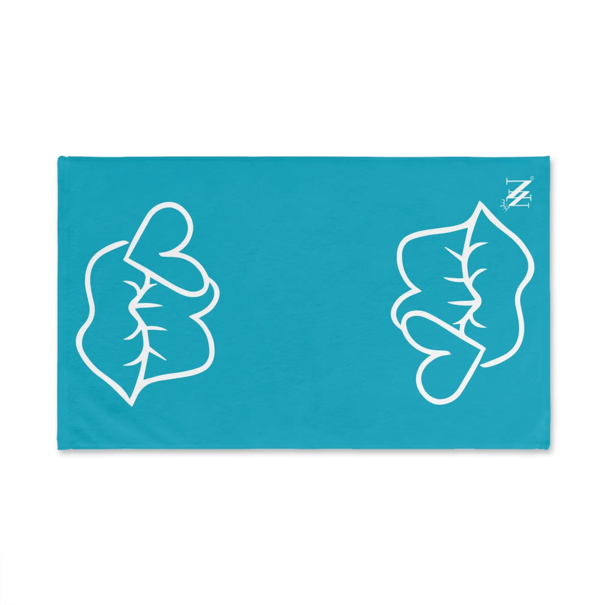 Smoochie Lips Shareable Teal | Mix & Match Original Fun-Flirty Lovers’ Towels