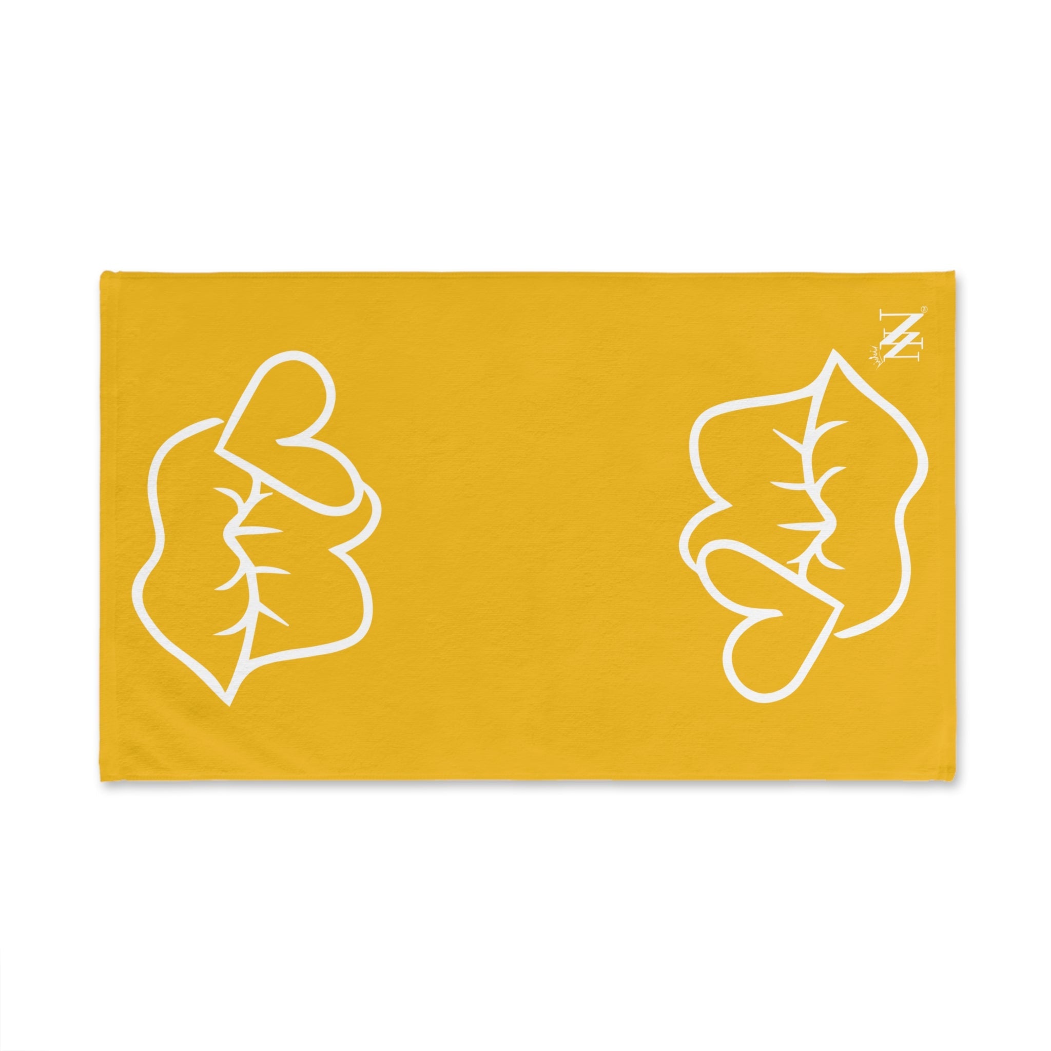 Smoochie Lips Shareable Yellow | Mix & Match Original Fun-Flirty Lovers’ Towels