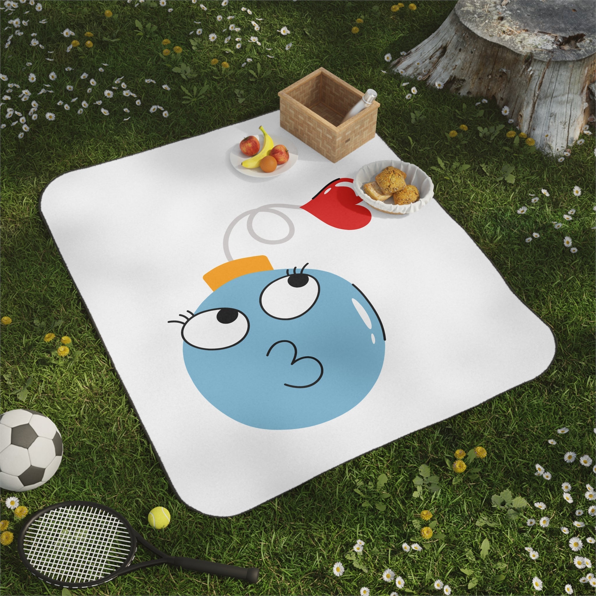Smoochie Love Bomb | Mix Match Fun-Flirty Lovers’ Water-Resistant Blankets