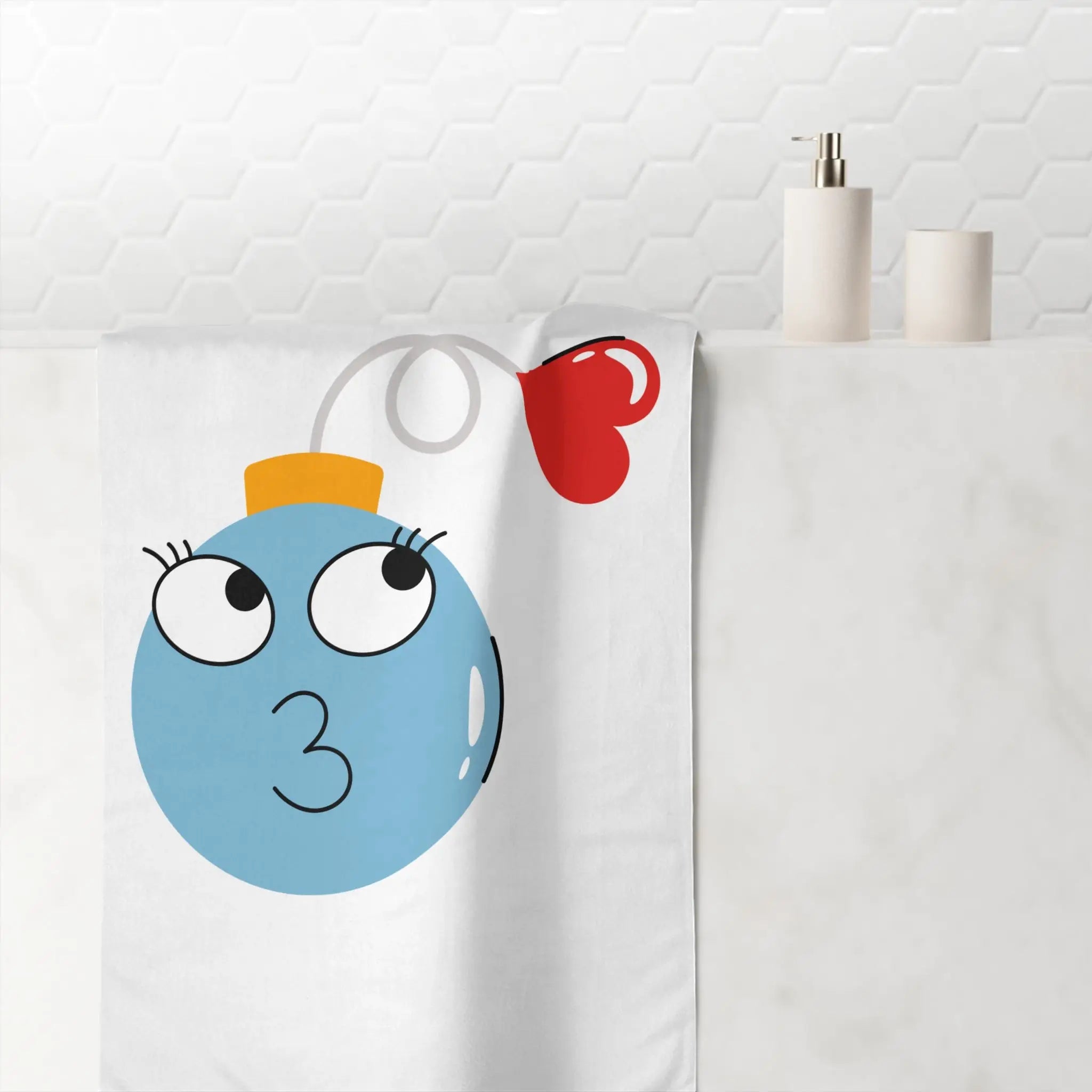 Smoochie Love Bomb | Mix & Match XL Fun-Flirty Lovers’ Towels