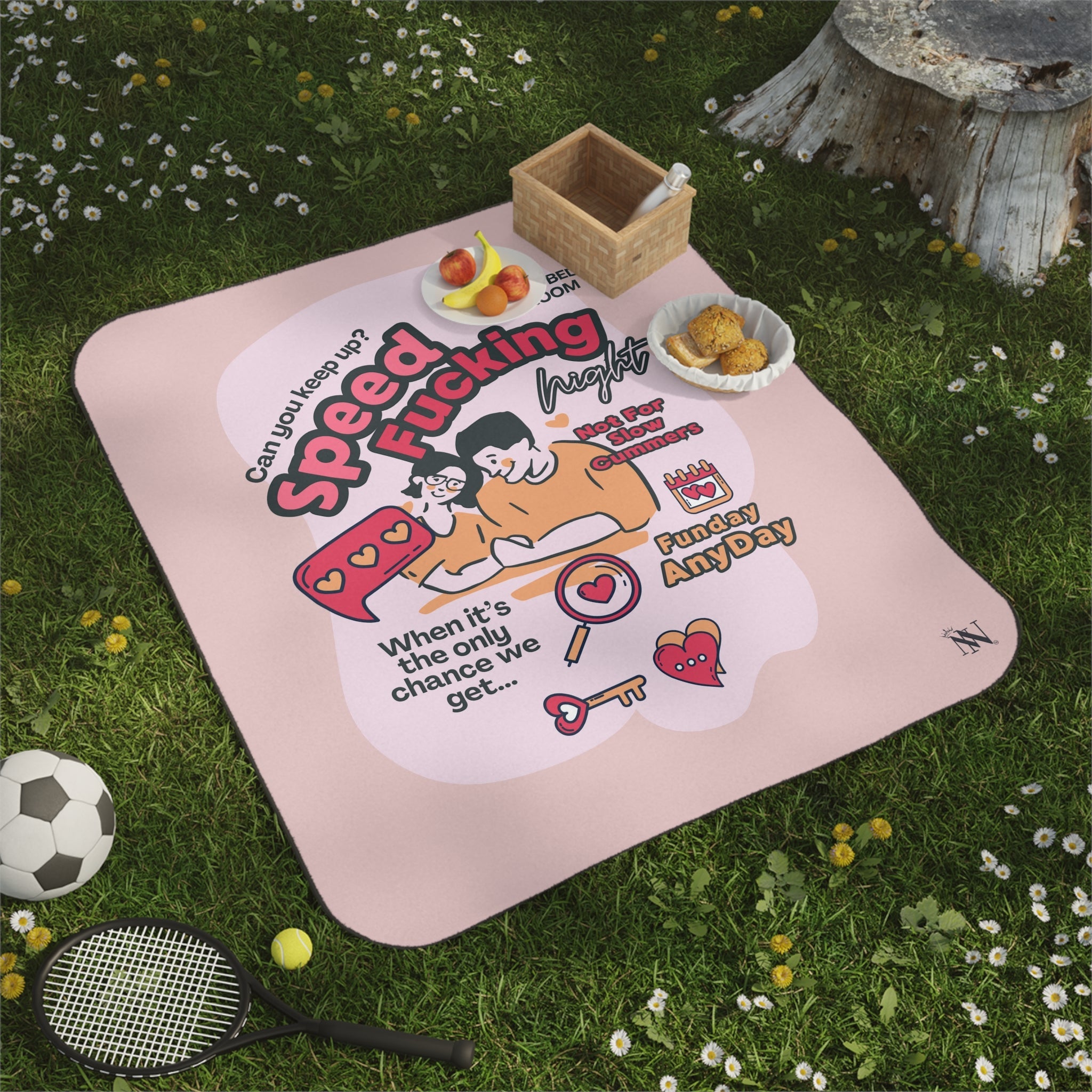 Speed Fucking Night | Mix Match Fun-Flirty Lovers’ Water-Resistant Blankets