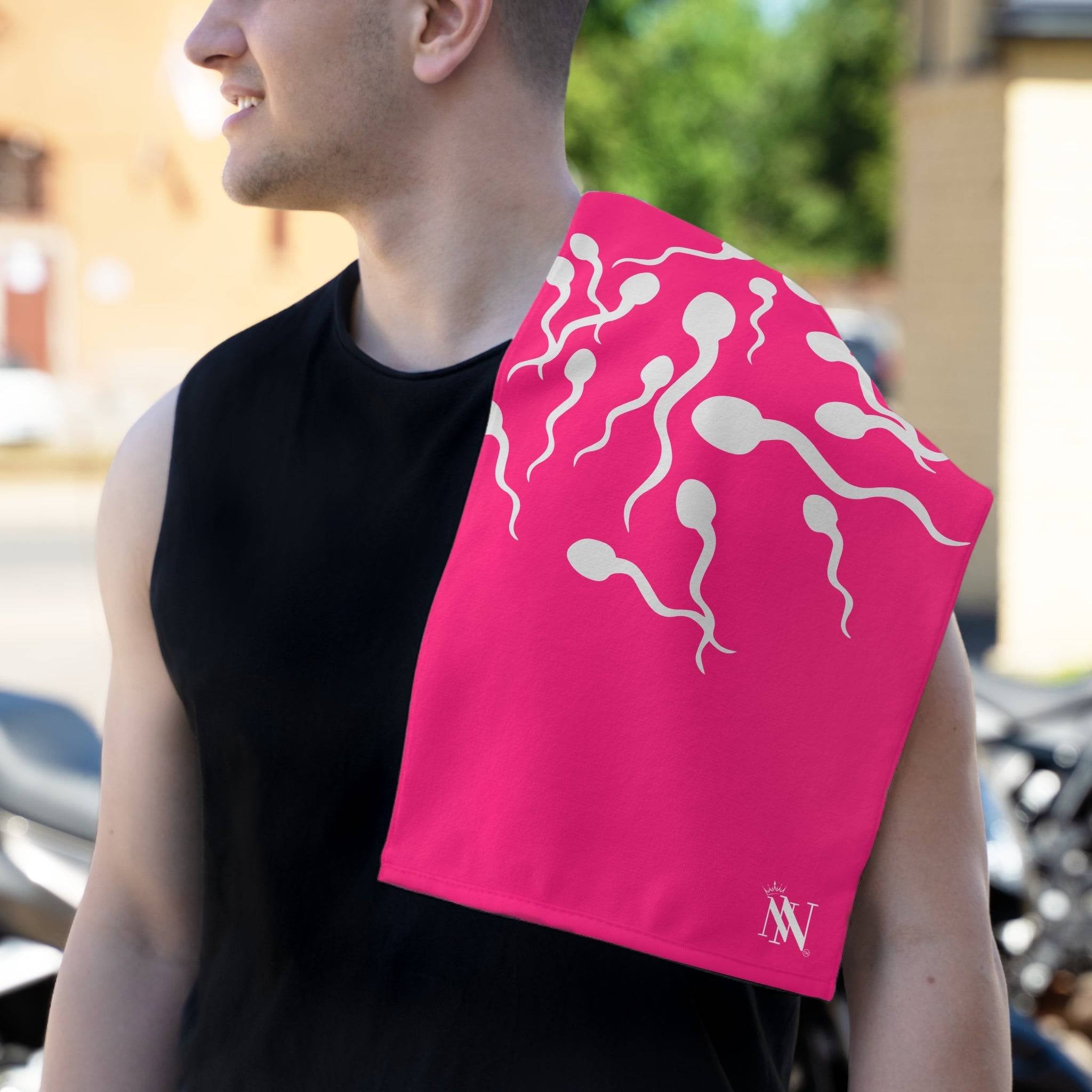 Sperm Catcher Pink | Mix & Match Soft Fun-Flirty Lovers’ Towels