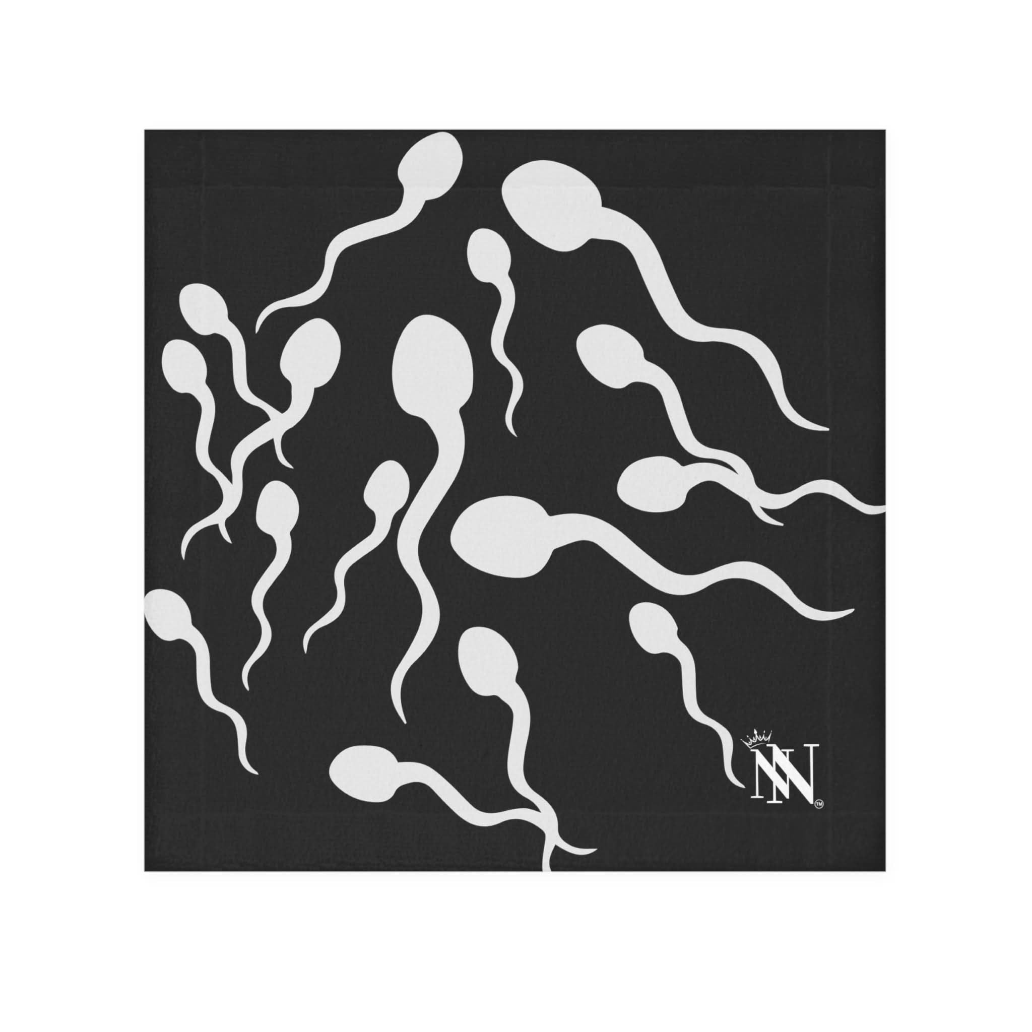Sperm Catchers Black | Mix & Match Lils’ Fun-Flirty Lovers’ Towels
