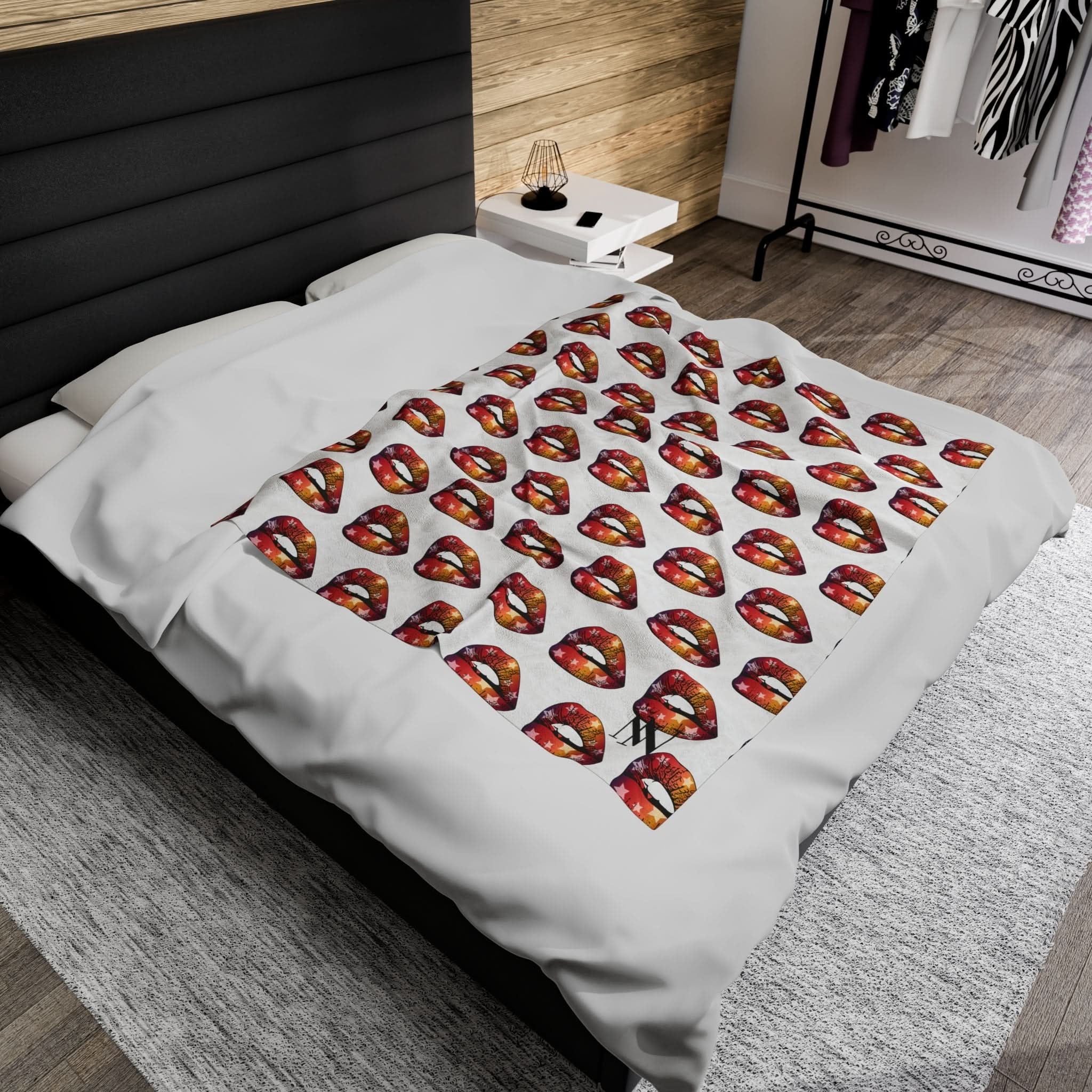 Star Kiss Lips | Mix & Match Fun-Flirty Loversā Blankets
