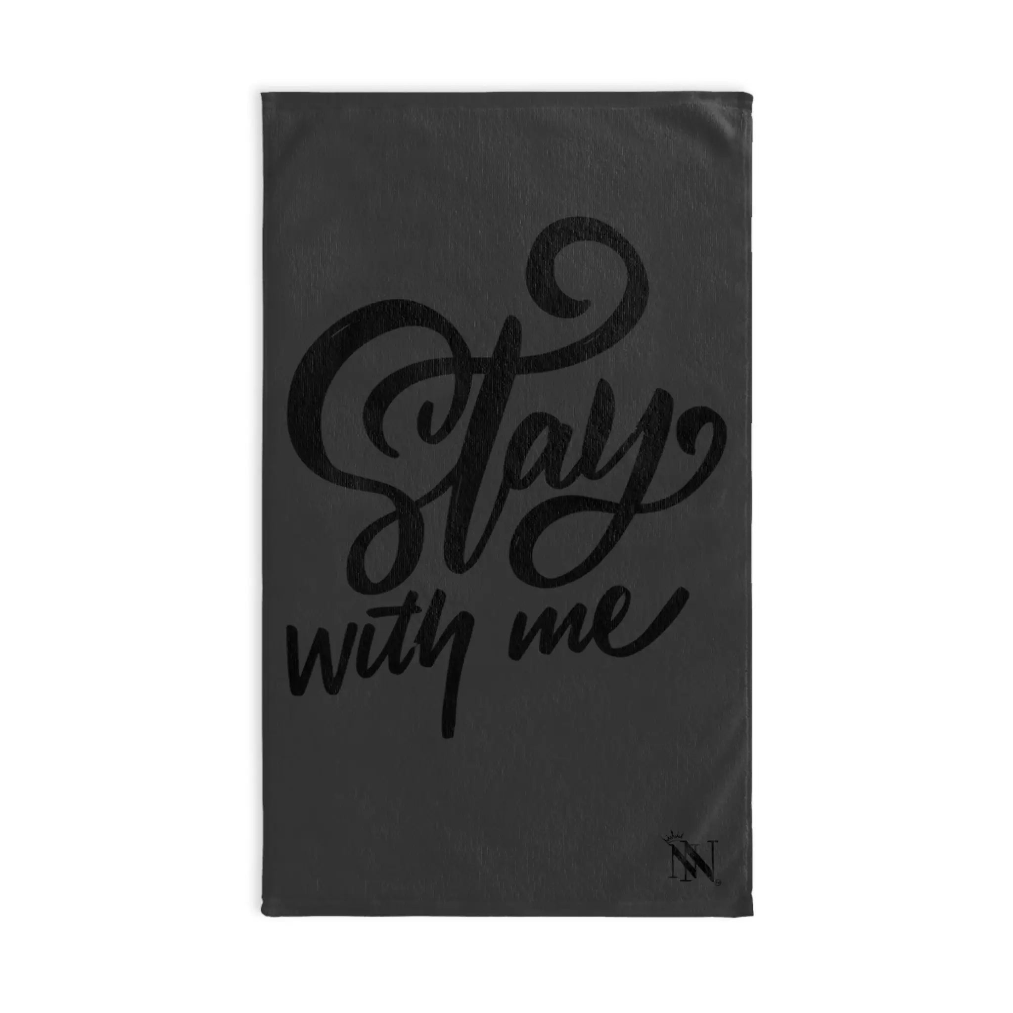 Stay With Me Dark Grey | Mix & Match Original Fun-Flirty Lovers’ Towels