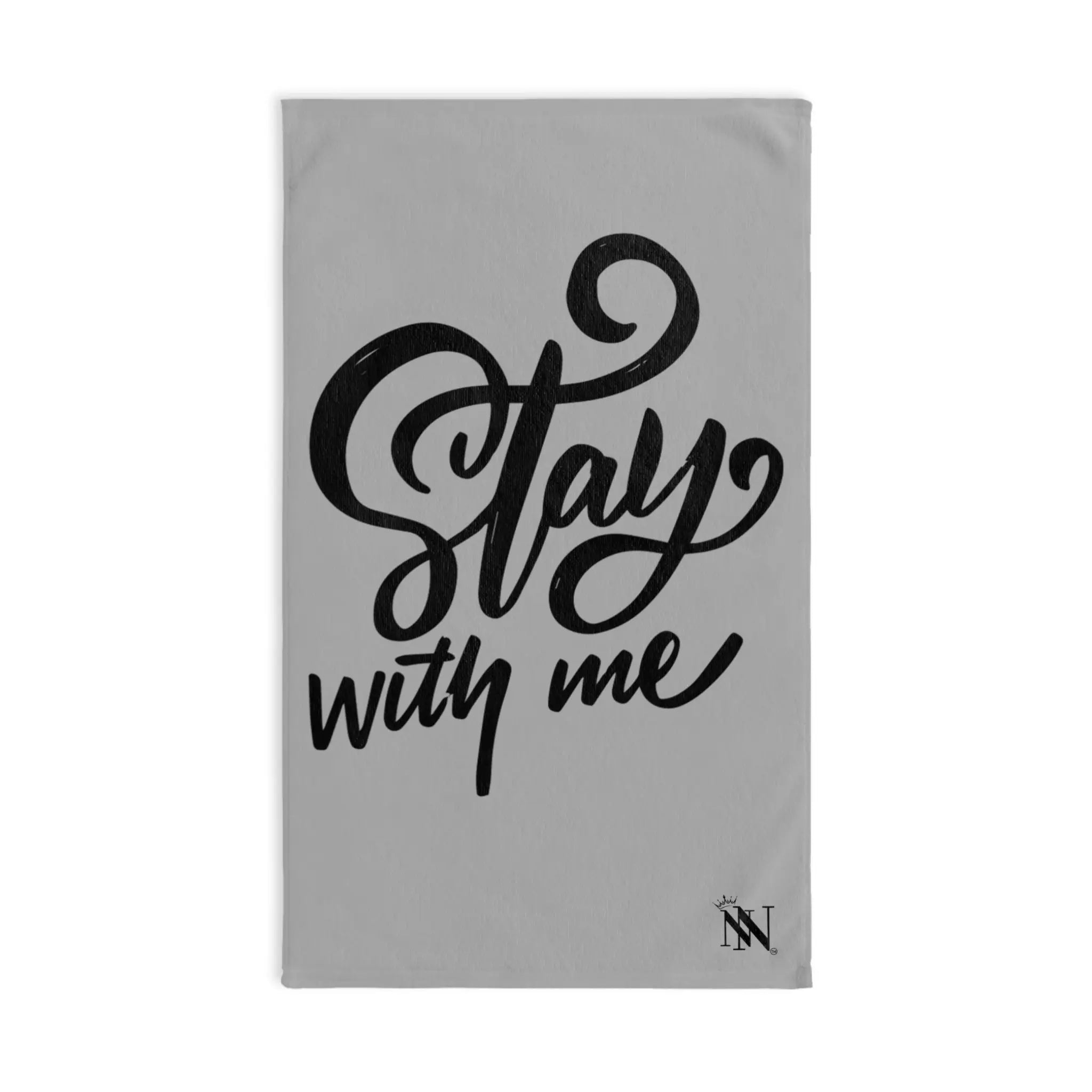 Stay With Me Light Grey | Mix & Match Original Fun-Flirty Lovers’ Towels
