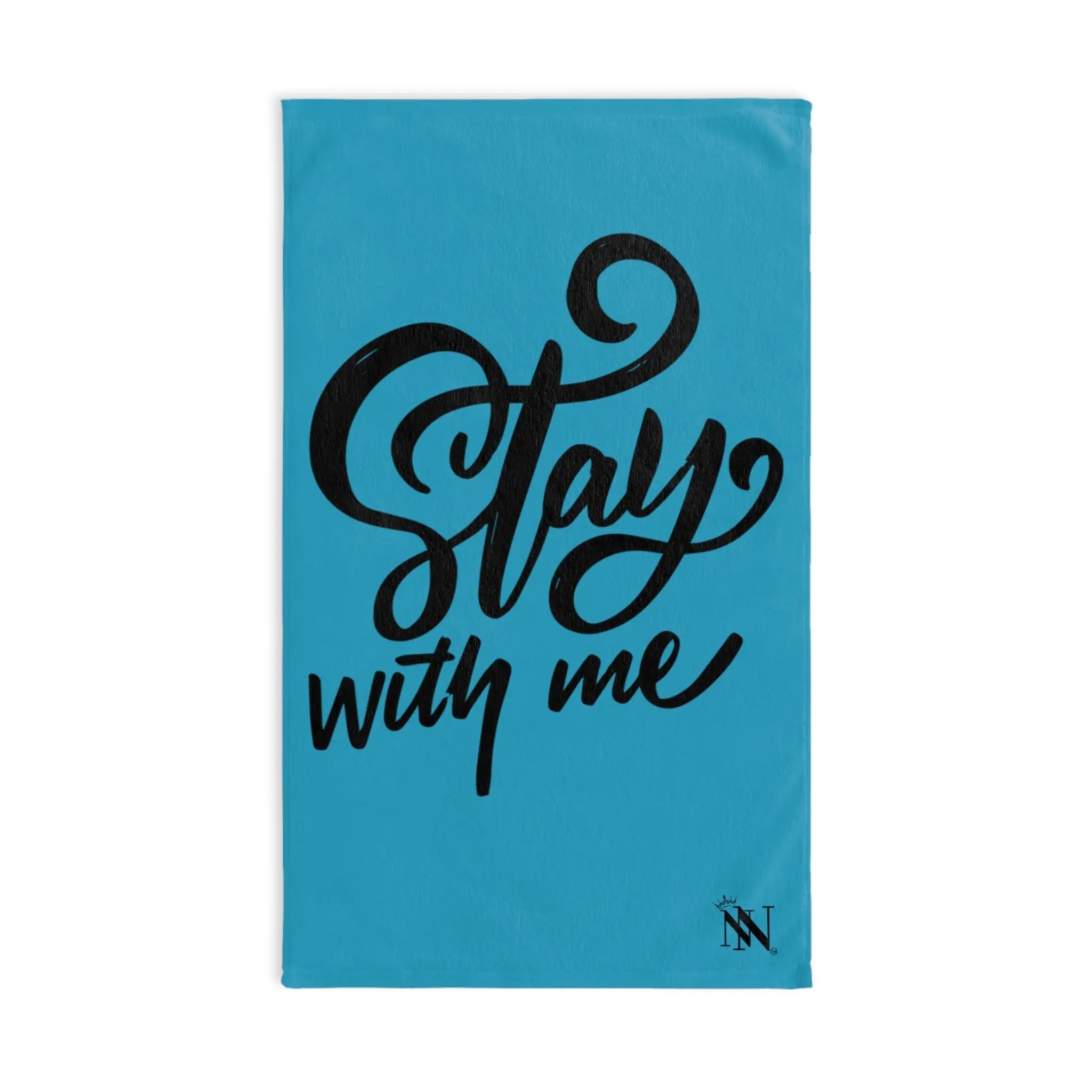 Stay With Me Turquoise | Mix & Match Original Fun-Flirty Lovers’ Towels