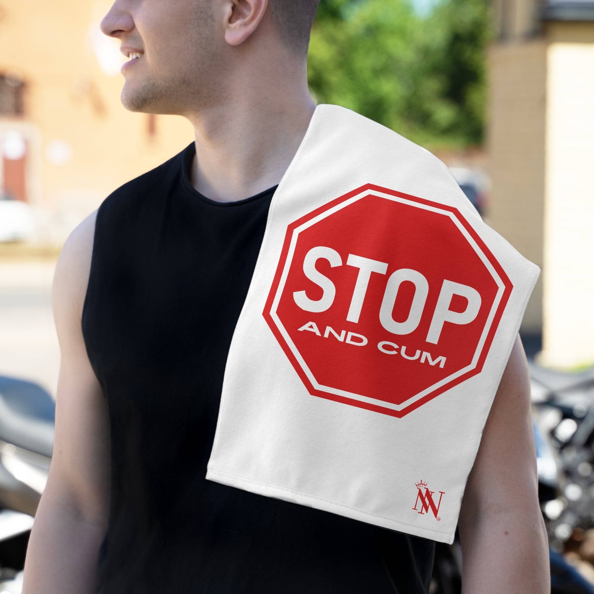 Stop and Cum | Mix & Match Soft Fun-Flirty Lovers’ Towels