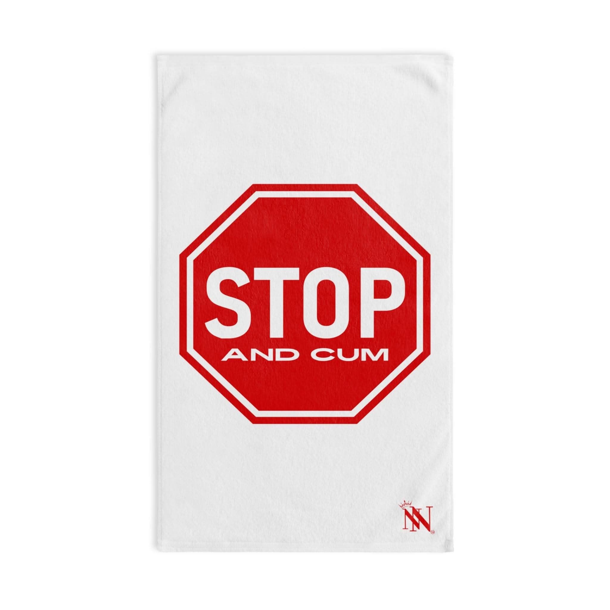 Stop And Cum Sign | Mix & Match Original Fun-Flirty Lovers’ Towels