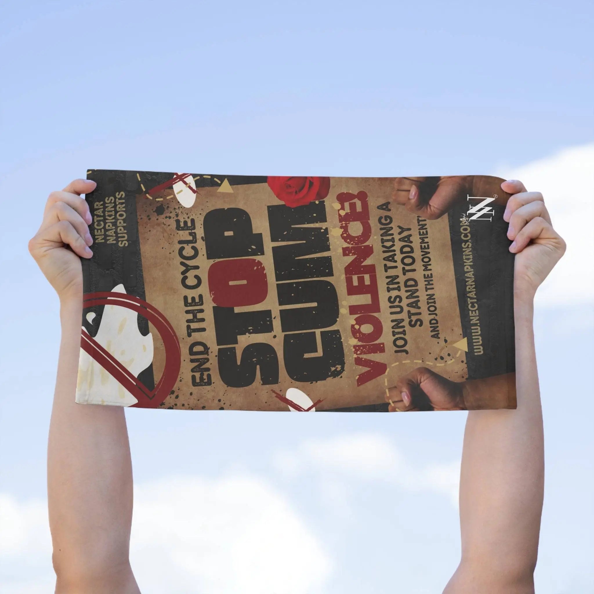 Stop Cum Violence | Mix & Match Soft Fun-Flirty Lovers’ Towels
