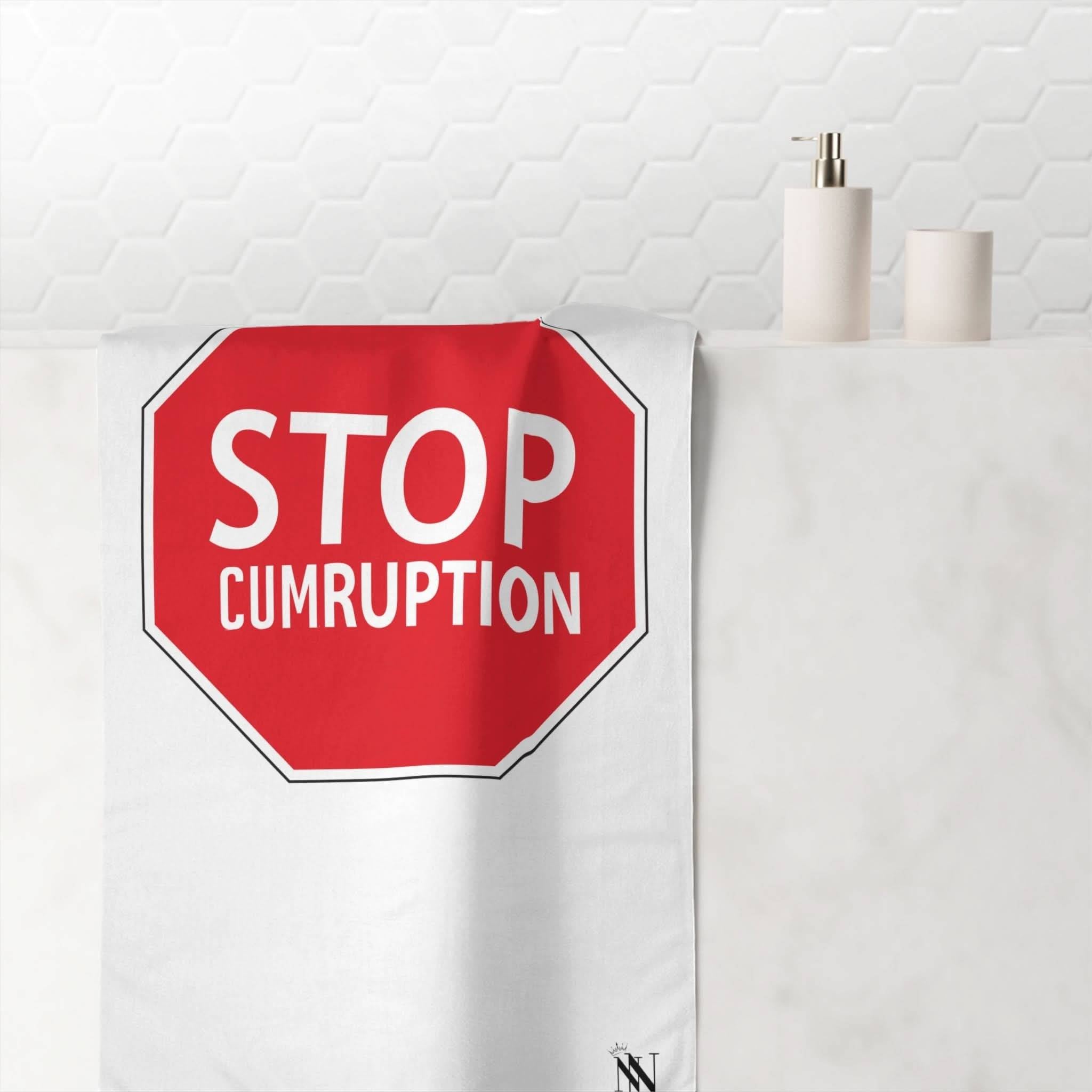 Stop Cumruption | Mix & Match Naughty XL Fun-Flirty Lovers’ Towels