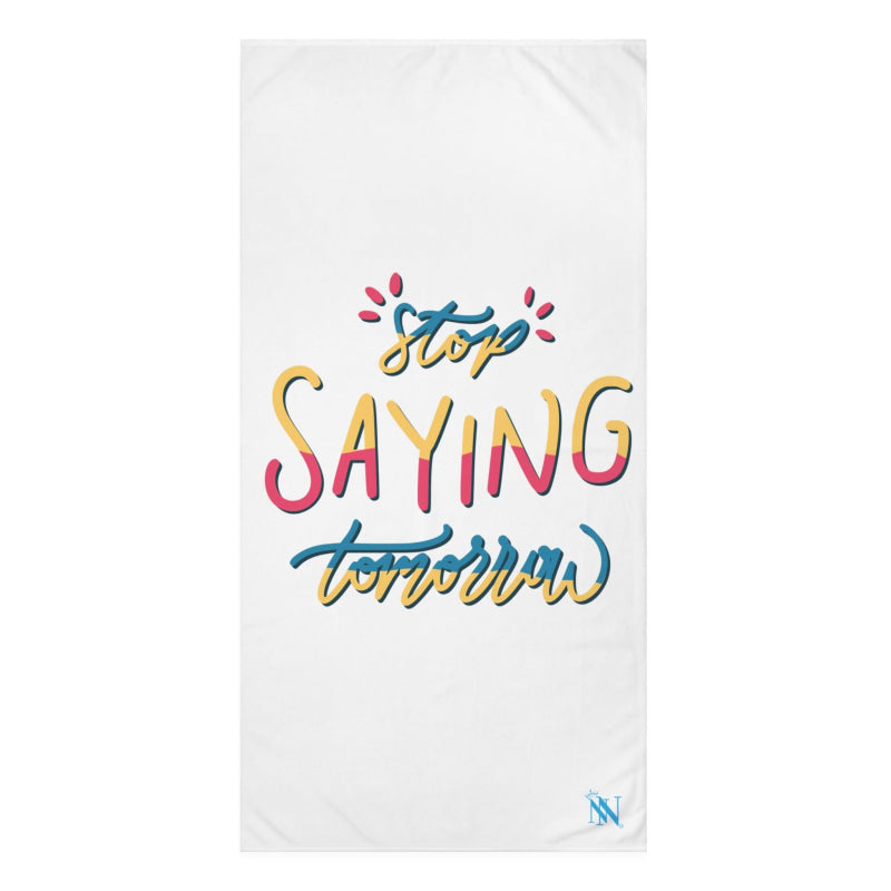 Stop Saying Tomorrow | Mix & Match Naughty XL Fun-Flirty Lovers’ Towels