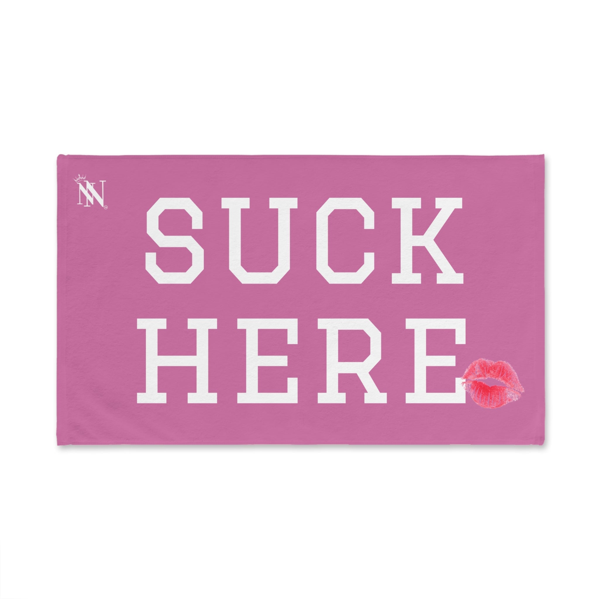 Suck Here Lips Kiss Soft Pink | Mix & Match Original Fun-Flirty Lovers’ Towel