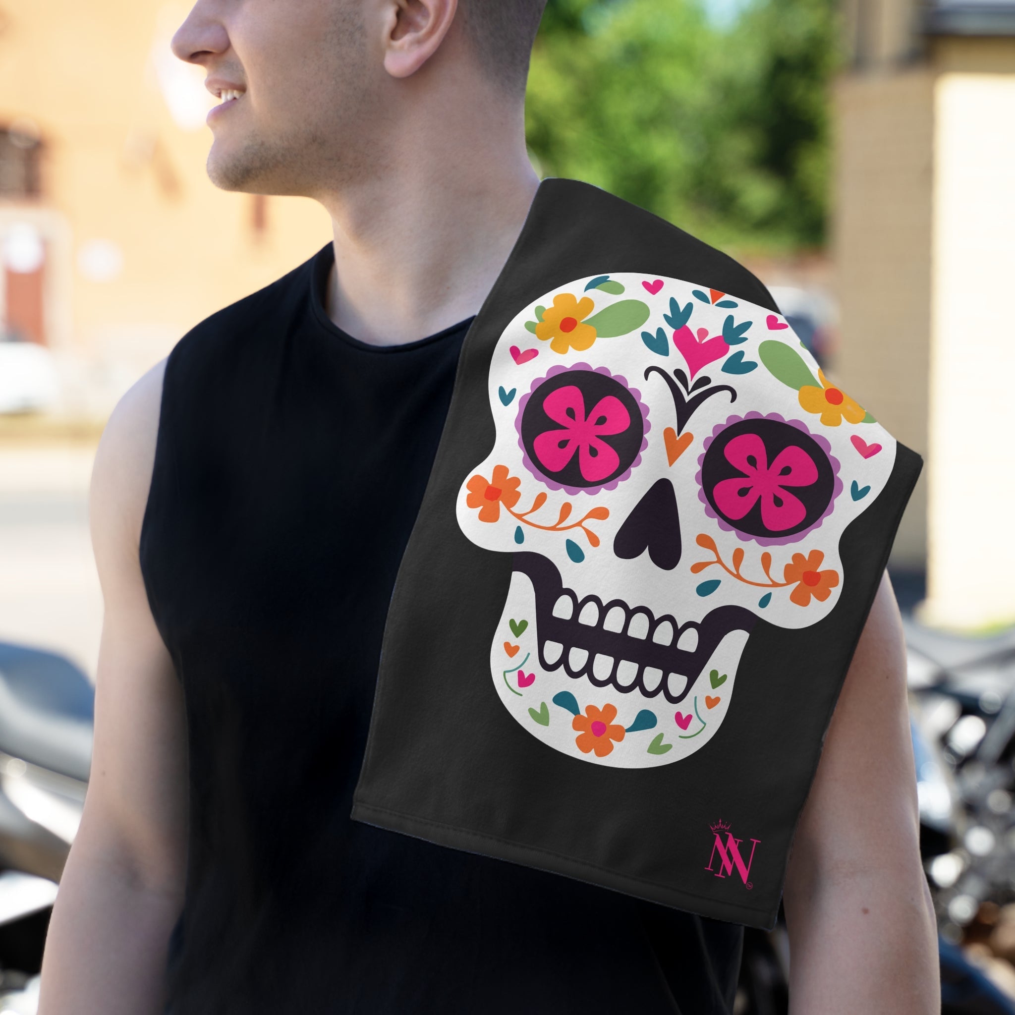 Sugar Skull Love | Mix & Match Soft Fun-Flirty Lovers’ Towels