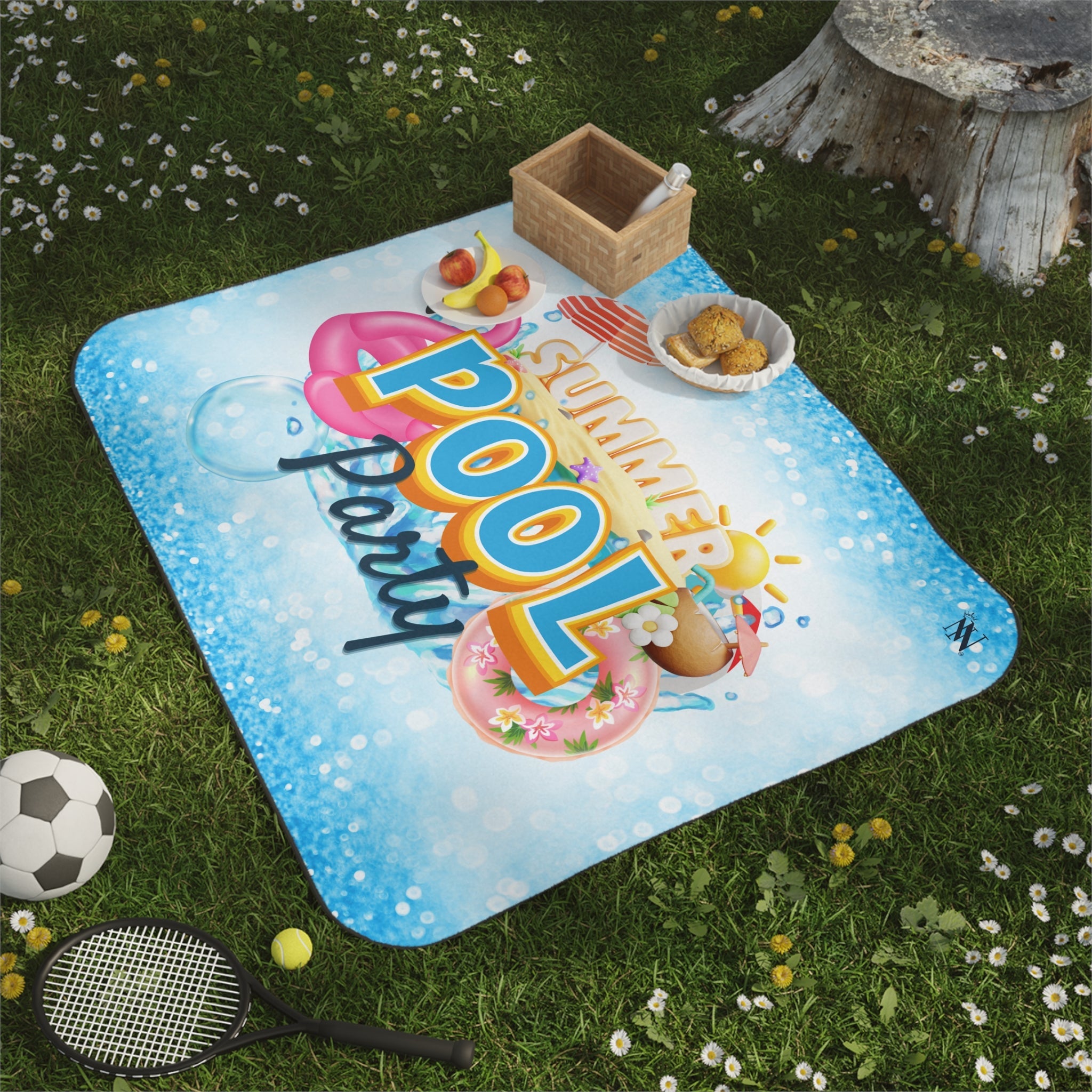 Summer Pool Party | Mix Match Fun-Flirty Lovers’ Water-Resistant Blankets