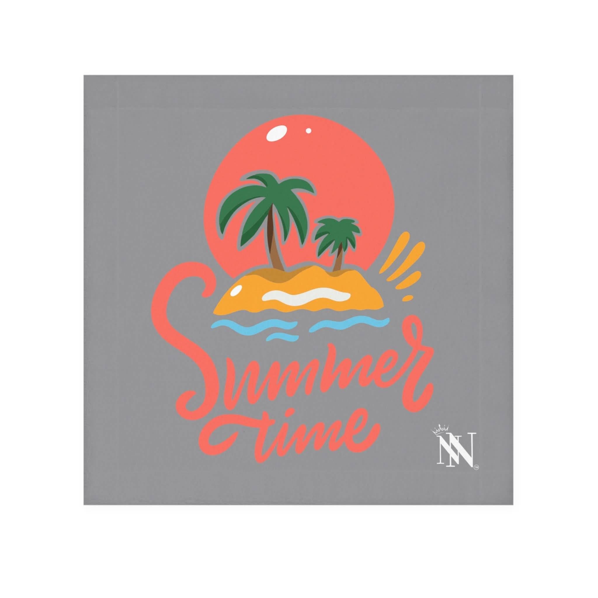 Summertime Sun Grey | Nectar Napkins Lils’ 13’’x13’’ Eco-Friendly Cloth Reusable Fun-Flirty Colorful Intimacy Lovers’