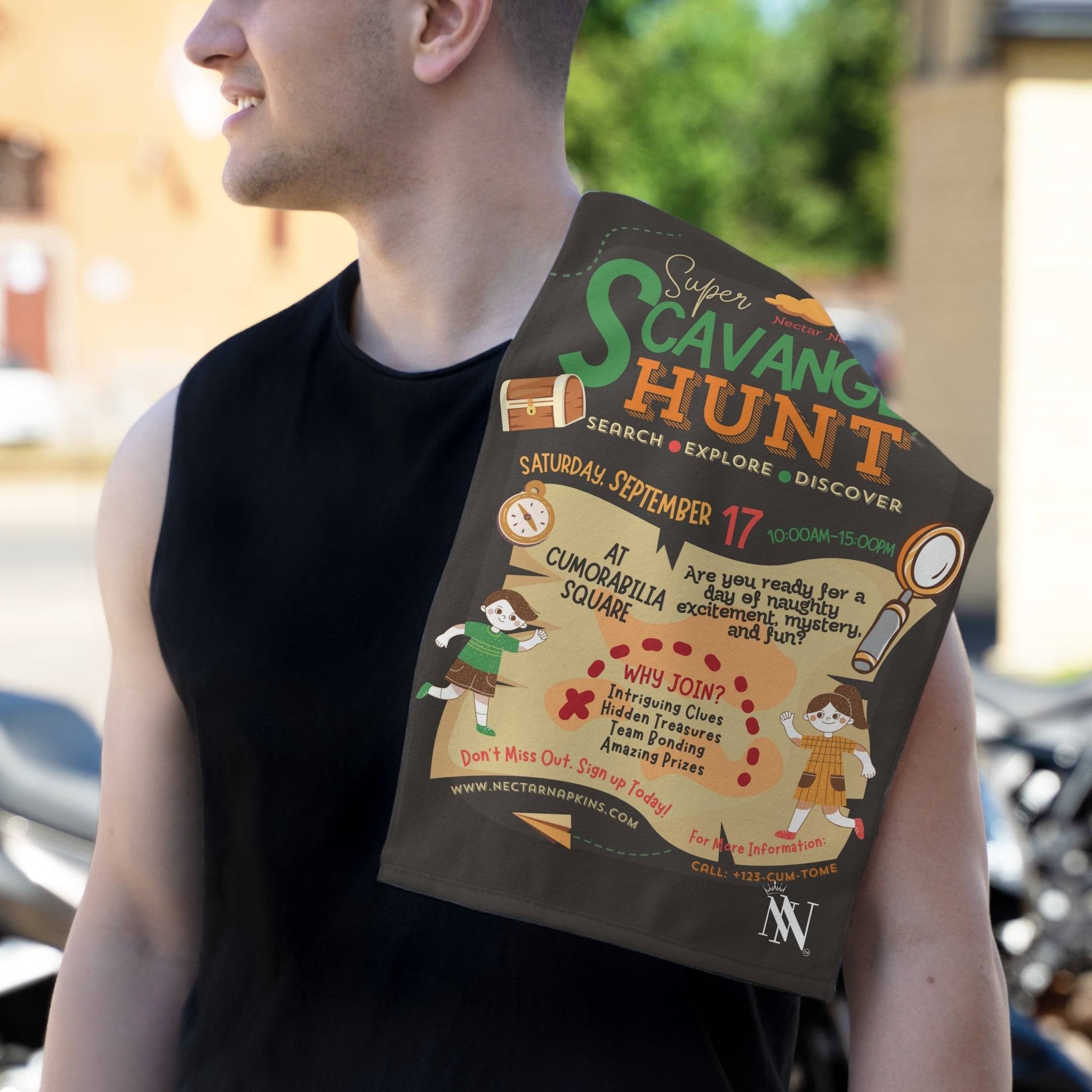 Super Scavenger Hunt | Mix & Match Soft Fun-Flirty Lovers’ Towels