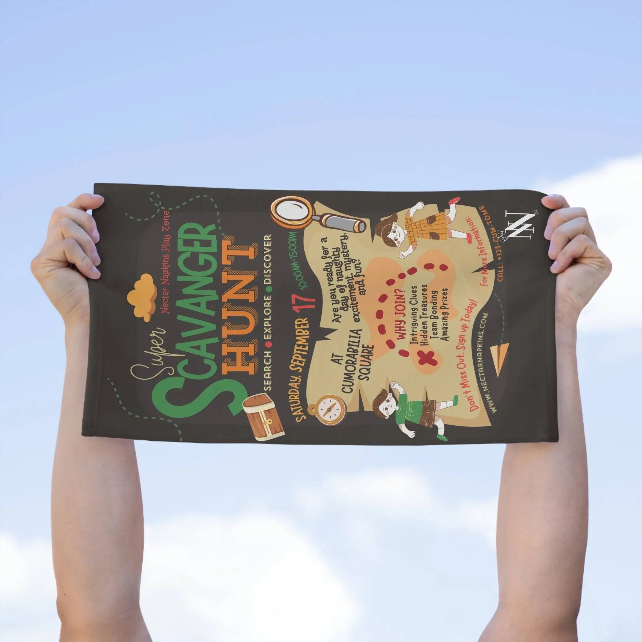 Super Scavenger Hunt | Mix & Match Soft Fun-Flirty Lovers’ Towels