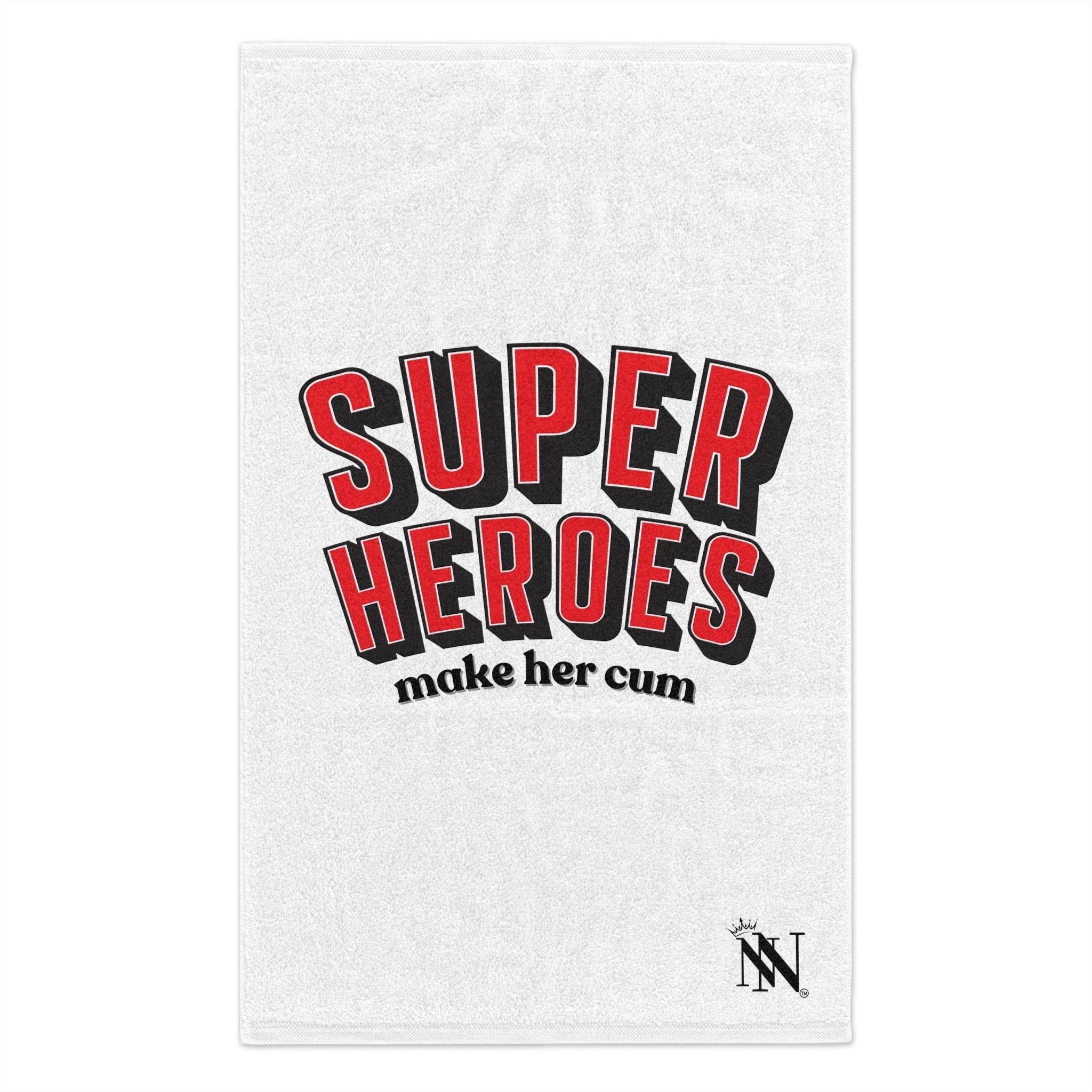 Superheroes Make Her Cum | Mix & Match Soft Fun-Flirty Lovers’ Towels