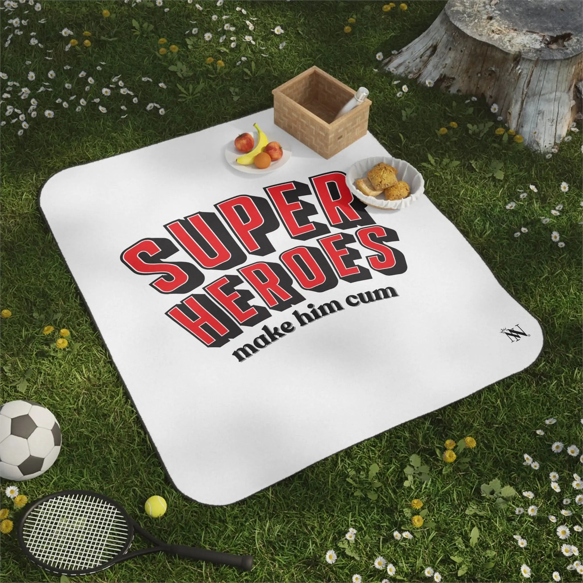 Superheroes Make Him Cum | Mix Match Fun-Flirty Lovers’ Water-Resistant Blankets