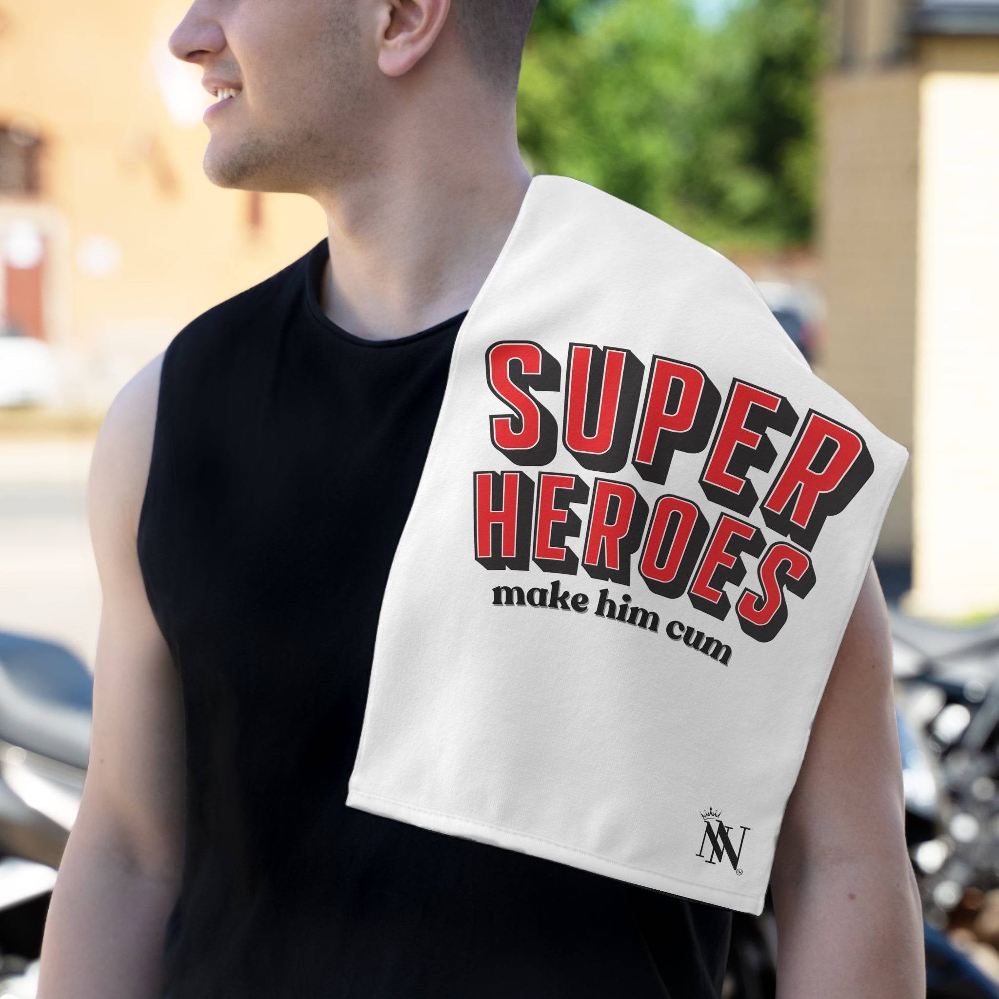 Superheroes Make Him Cum | Mix & Match Soft Fun-Flirty Lovers’ Towels