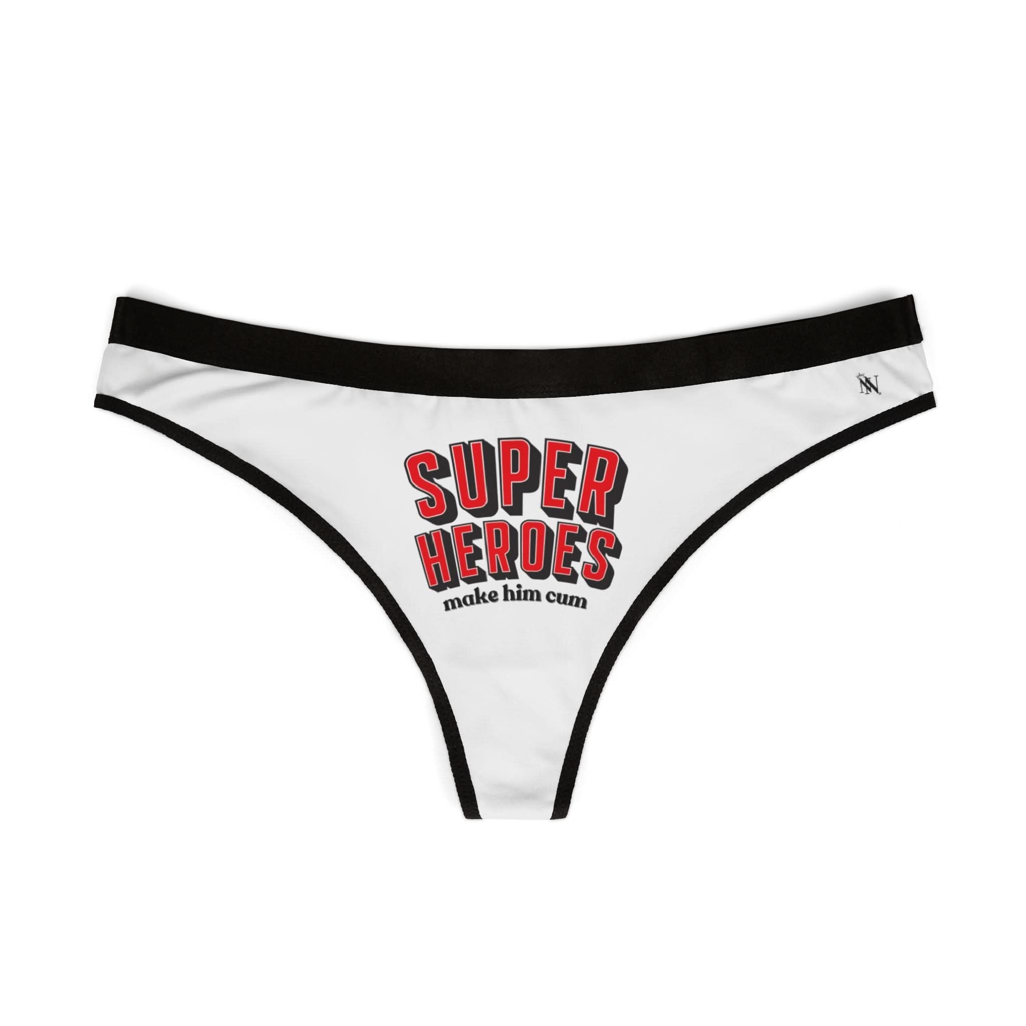 Superheroes Make Him Cum | Mix & Match Women’s Fun-Flirty Lovers’ Thongs