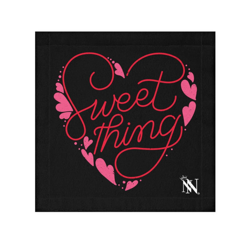 Sweet Thing Black | Mix & Match Lils’ Fun-Flirty Lovers’ Towels