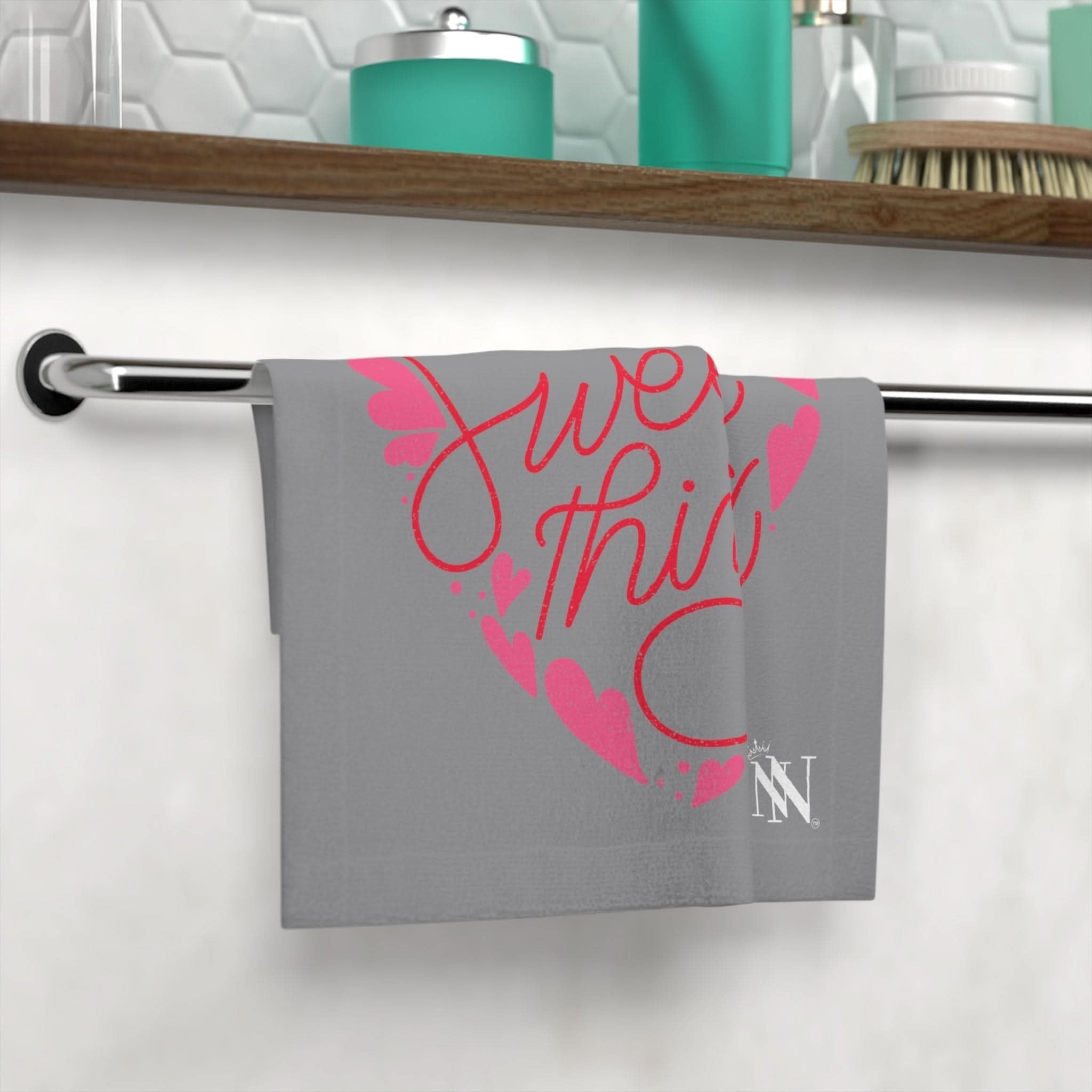 Sweet Thing Grey | Mix & Match Lils’ Fun-Flirty Lovers’ Towels
