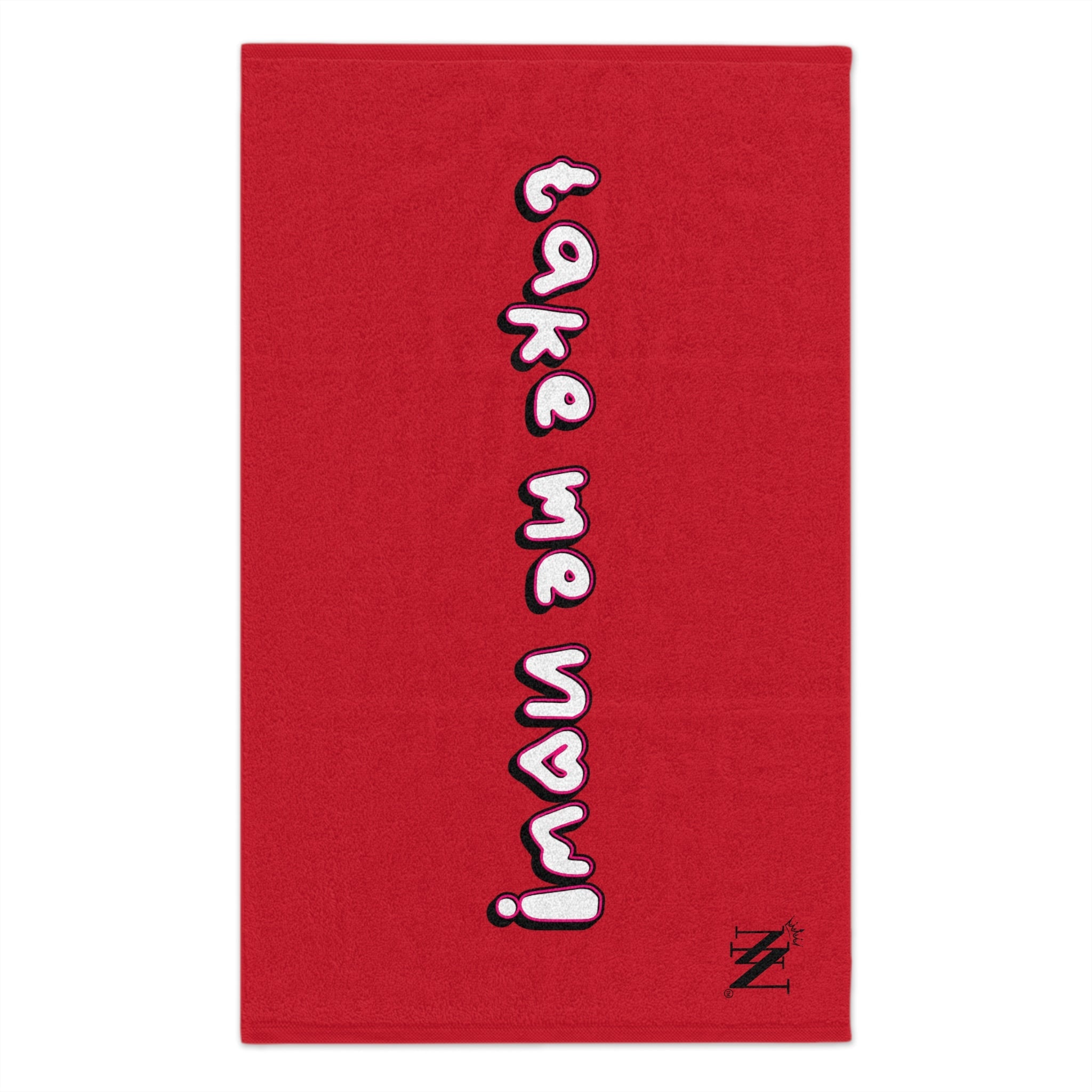 Take Me Now! Red | Mix & Match Soft Fun-Flirty Lovers’ Towels