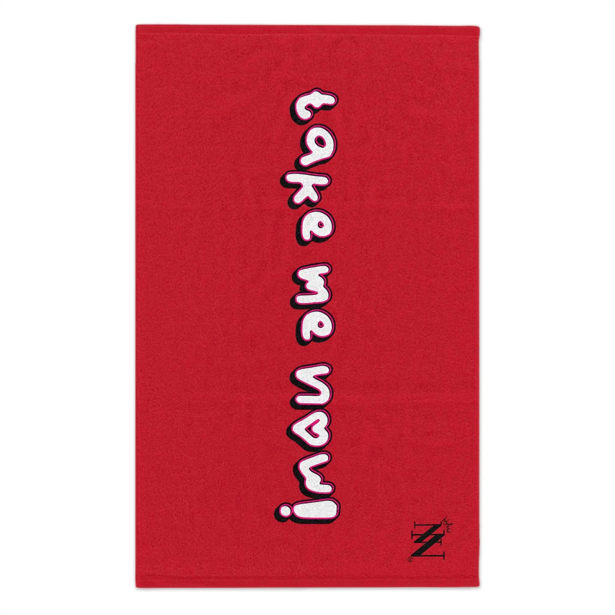 Take Me Now! Red | Mix & Match Soft Fun-Flirty Lovers’ Towels