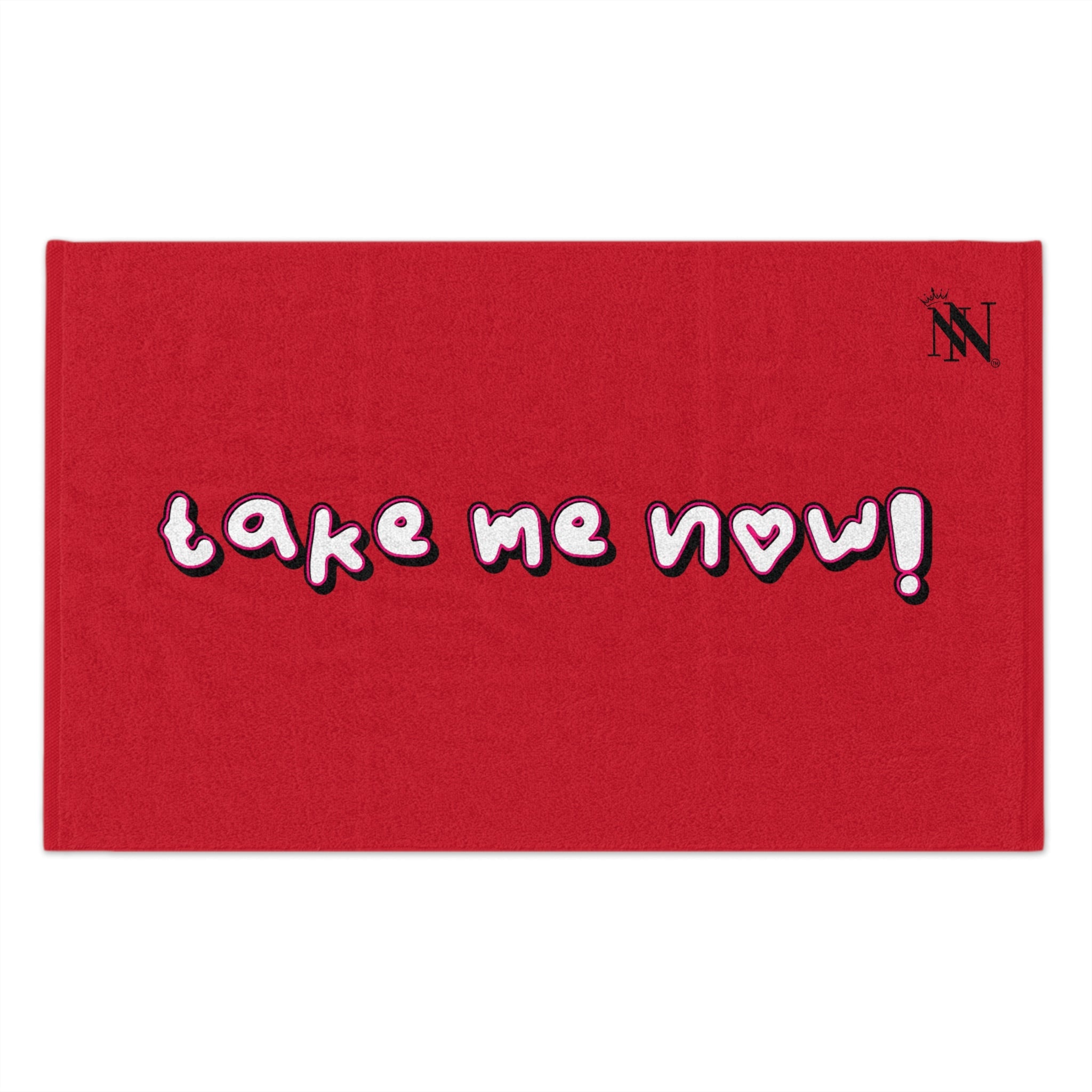Take Me Now! Red | Mix & Match Soft Fun-Flirty Lovers’ Towels