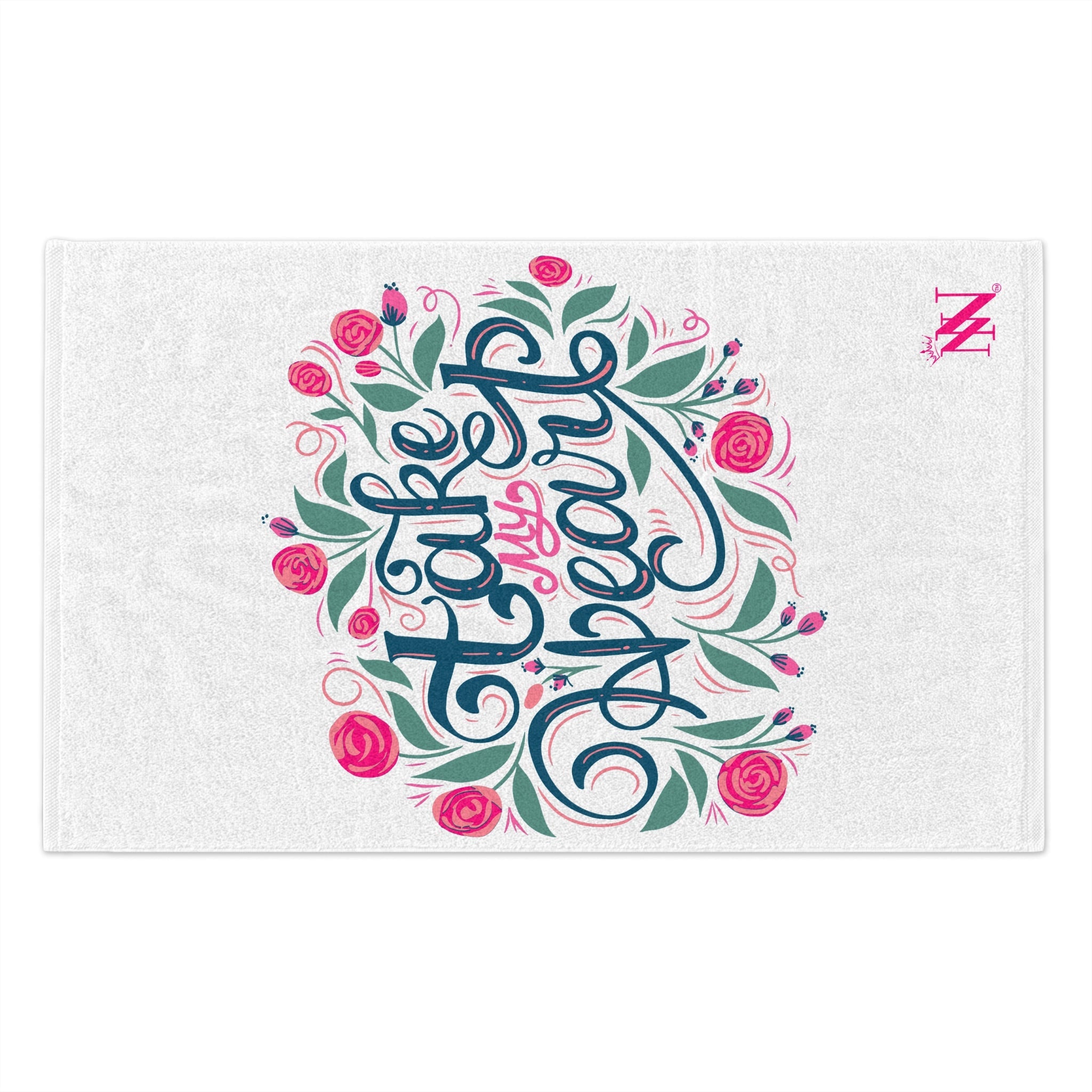 Take My Heart Floral | Mix & Match Soft Fun-Flirty Lovers’ Towels