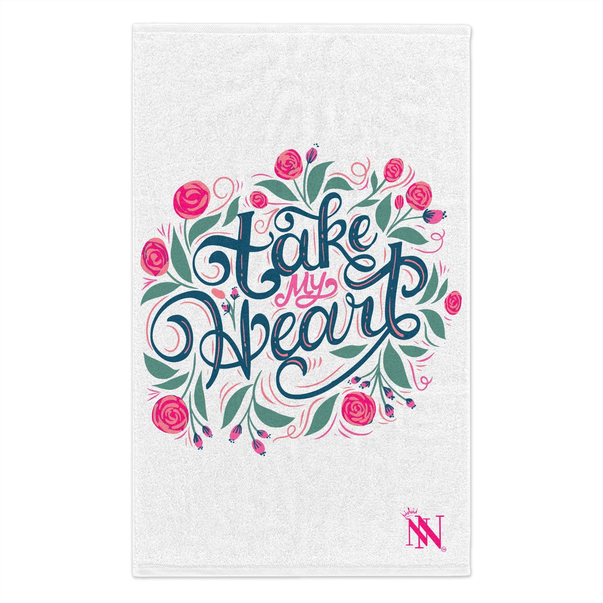 Take My Heart Floral | Mix & Match Soft Fun-Flirty Lovers’ Towels