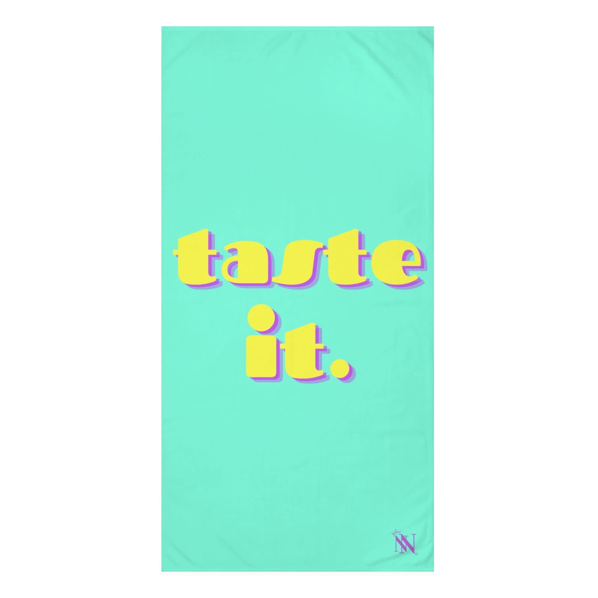 taste it. | Mix & Match Naughty XL Fun-Flirty Lovers’ Towels