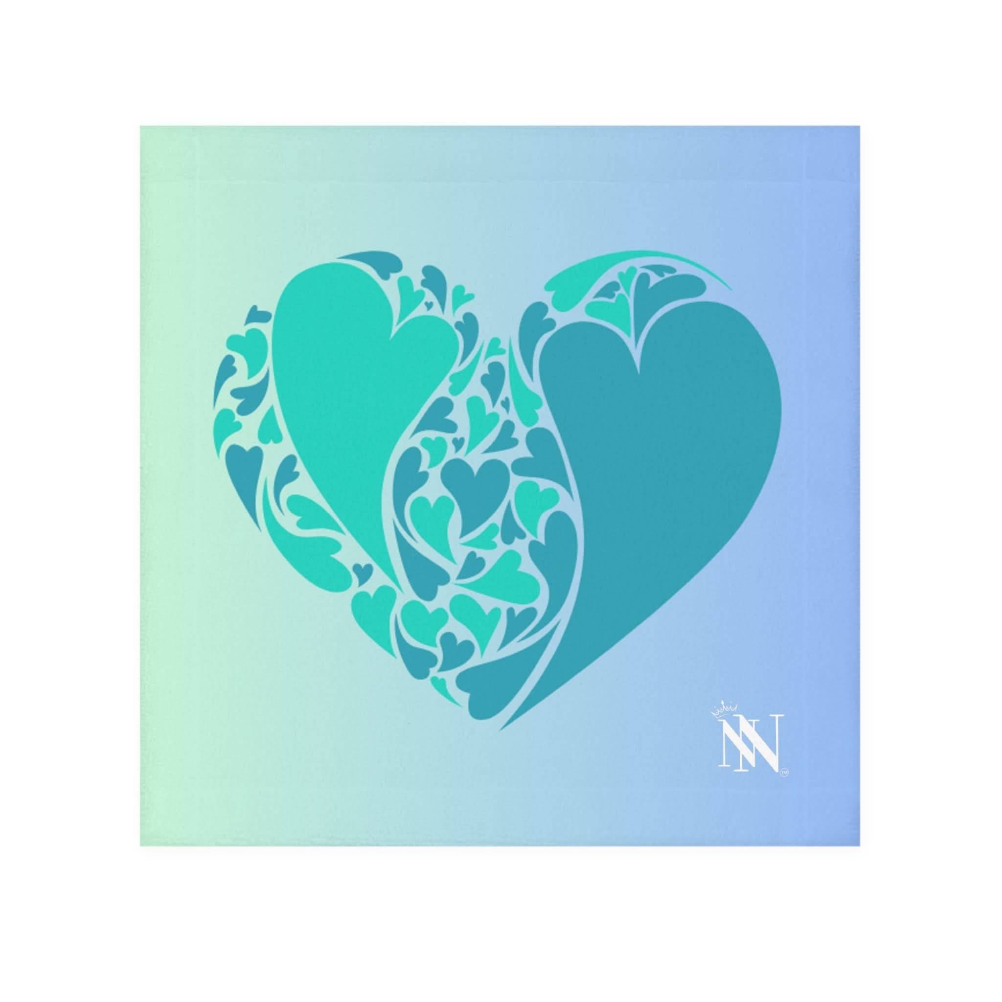 Teal Ombre Heart | Mix & Match Lils’ Fun-Flirty Lovers’ Towels