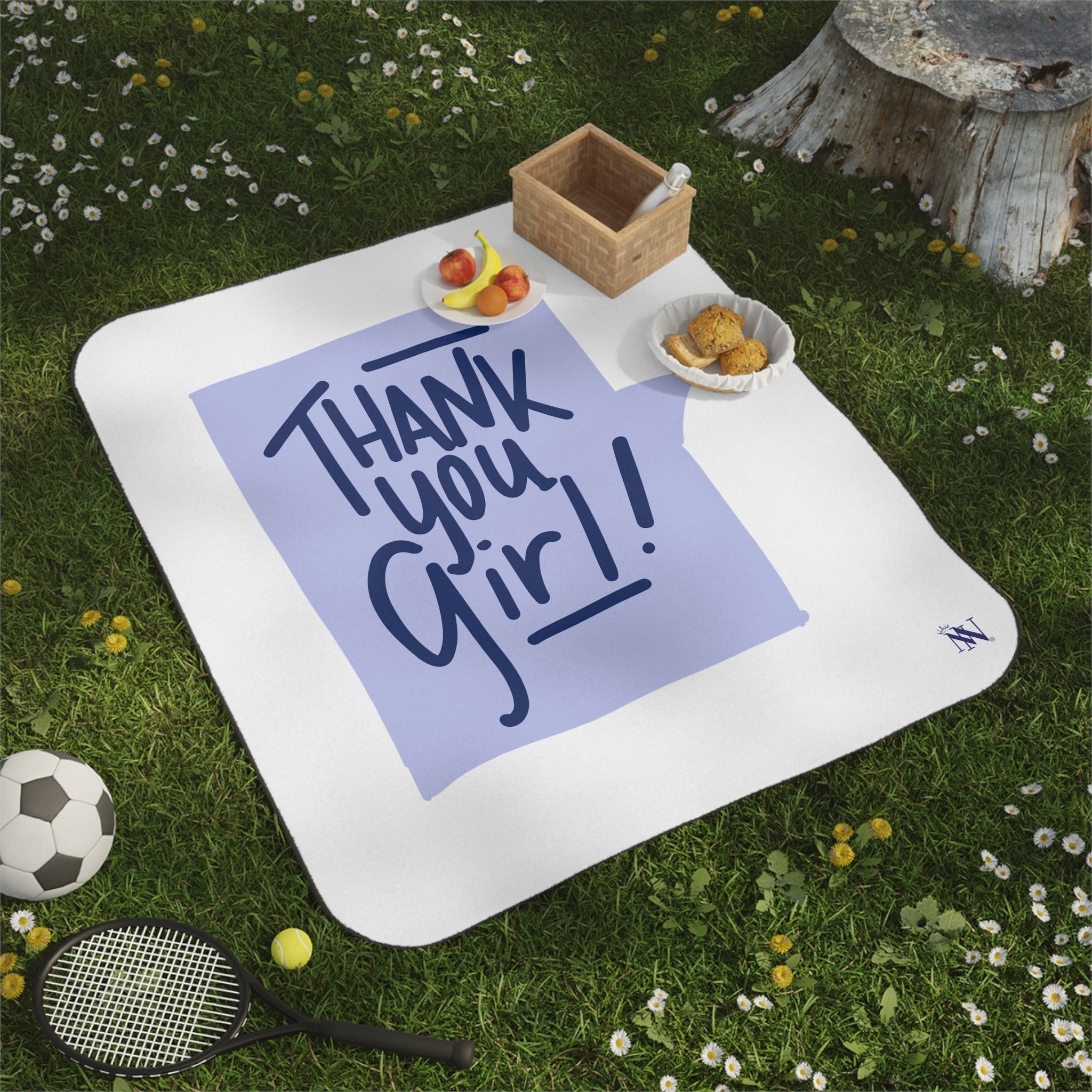 Thank You Girl! | Mix Match Fun-Flirty Lovers’ Water-Resistant Blankets