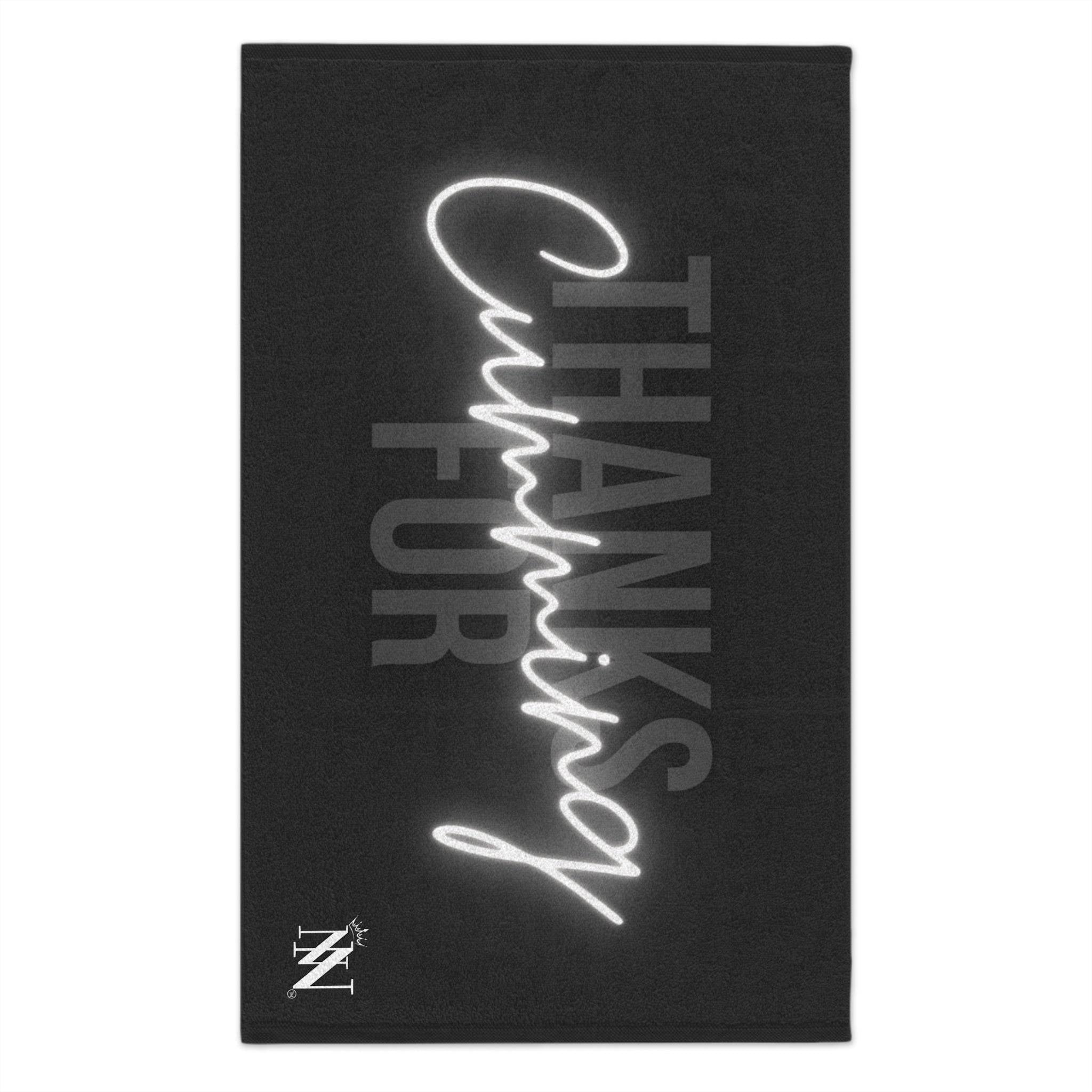 Thanks for Cumming Grey Mix & Match Soft Sex Towels | Flirty Lovers’ Gifts