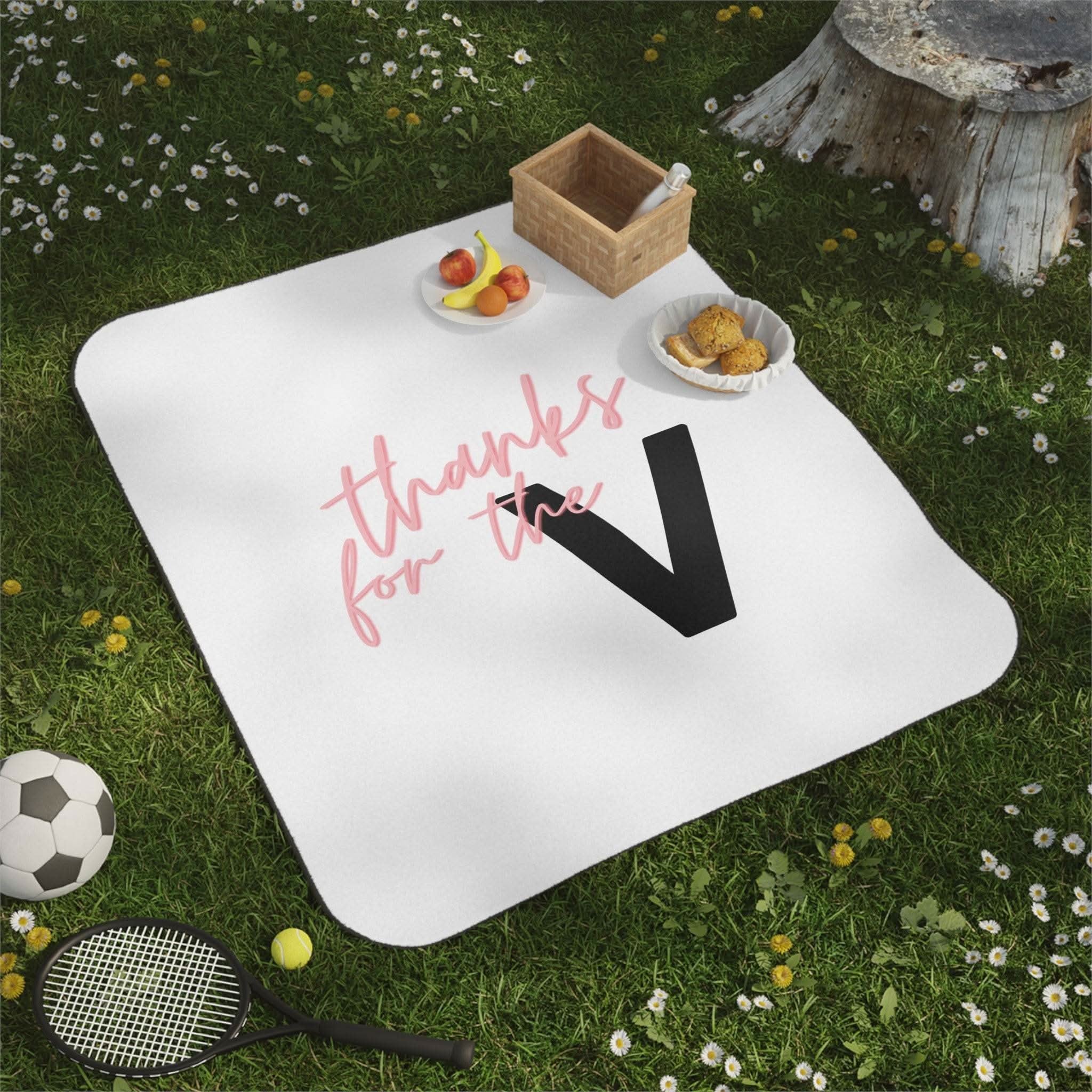 Thanks for the V | Mix Match Fun-Flirty Lovers’ Water-Resistant Blankets