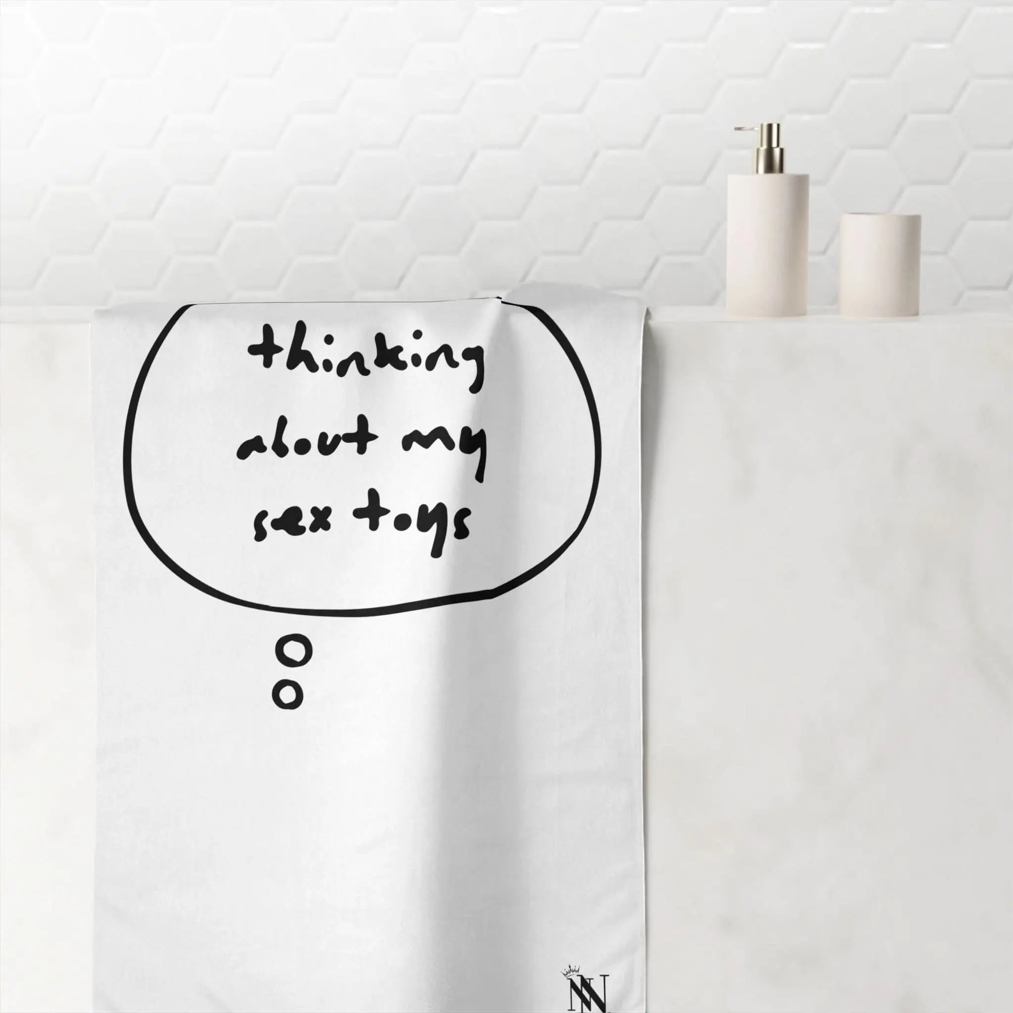 Thinking About My Sex Toys | Mix & Match Naughty XL Fun-Flirty Lovers’ Towels