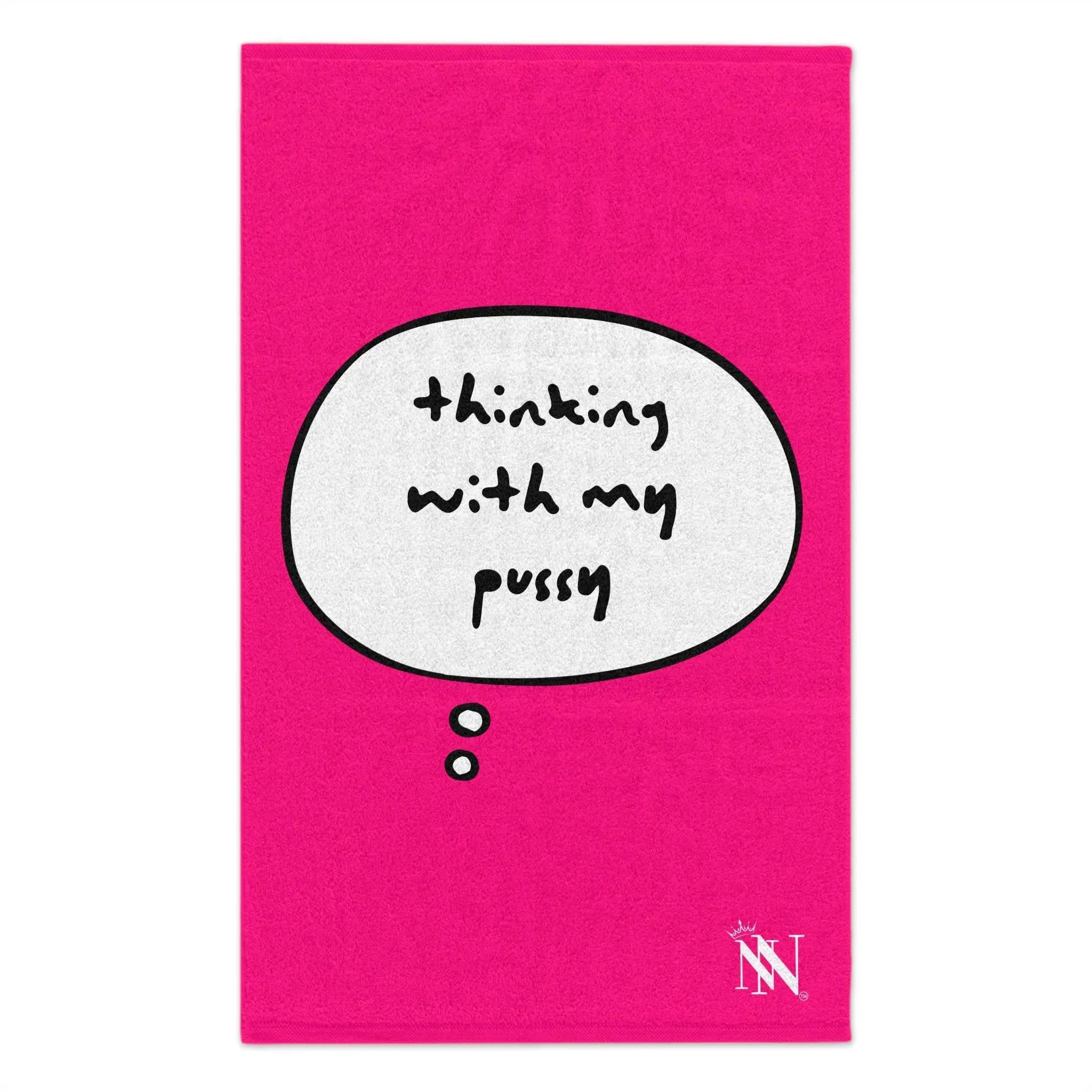 Thinking With My Pussy Pink Mix & Match Soft Sex Towels | Flirty Lovers’ Gifts