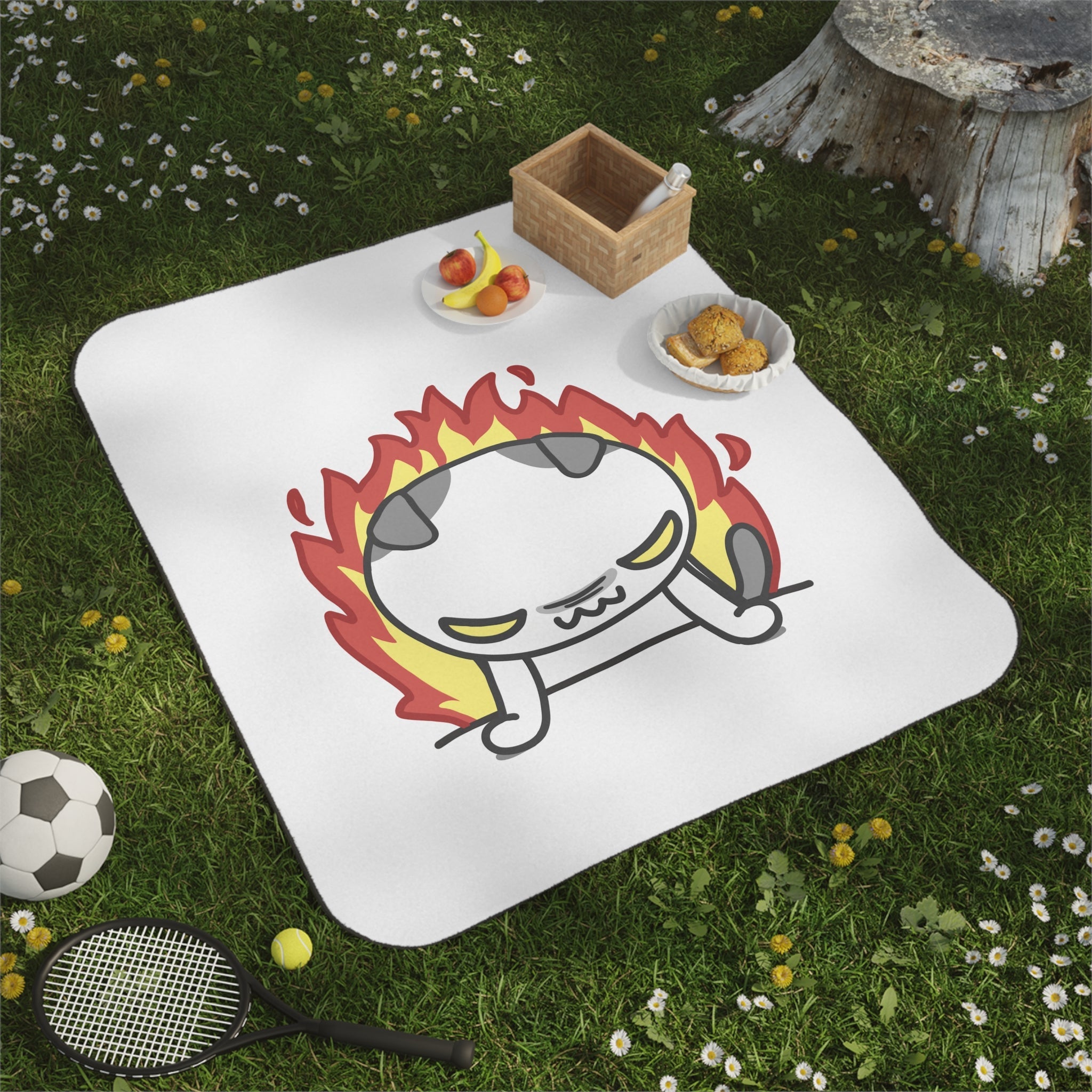 This Kitty Is On Fire | Mix Match Fun-Flirty Lovers’ Water-Resistant Blankets