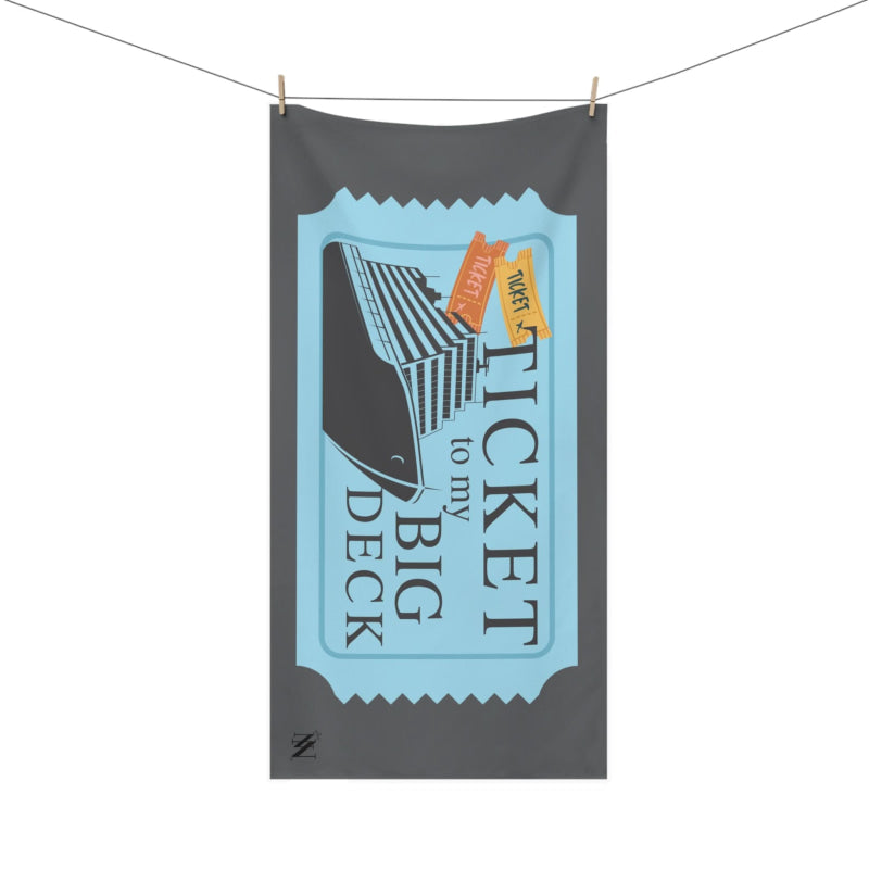 Ticket to Big Deck | Mix & Match Naughty XL Fun-Flirty Lovers’ Towels