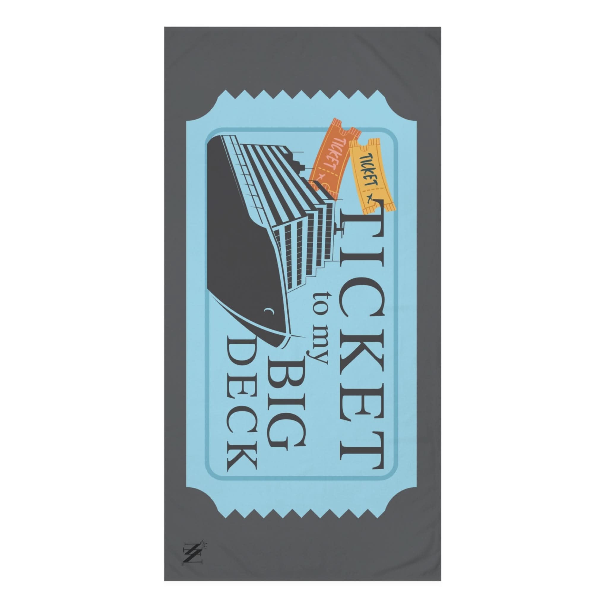 Ticket to Big Deck | Mix & Match Naughty XL Fun-Flirty Lovers’ Towels