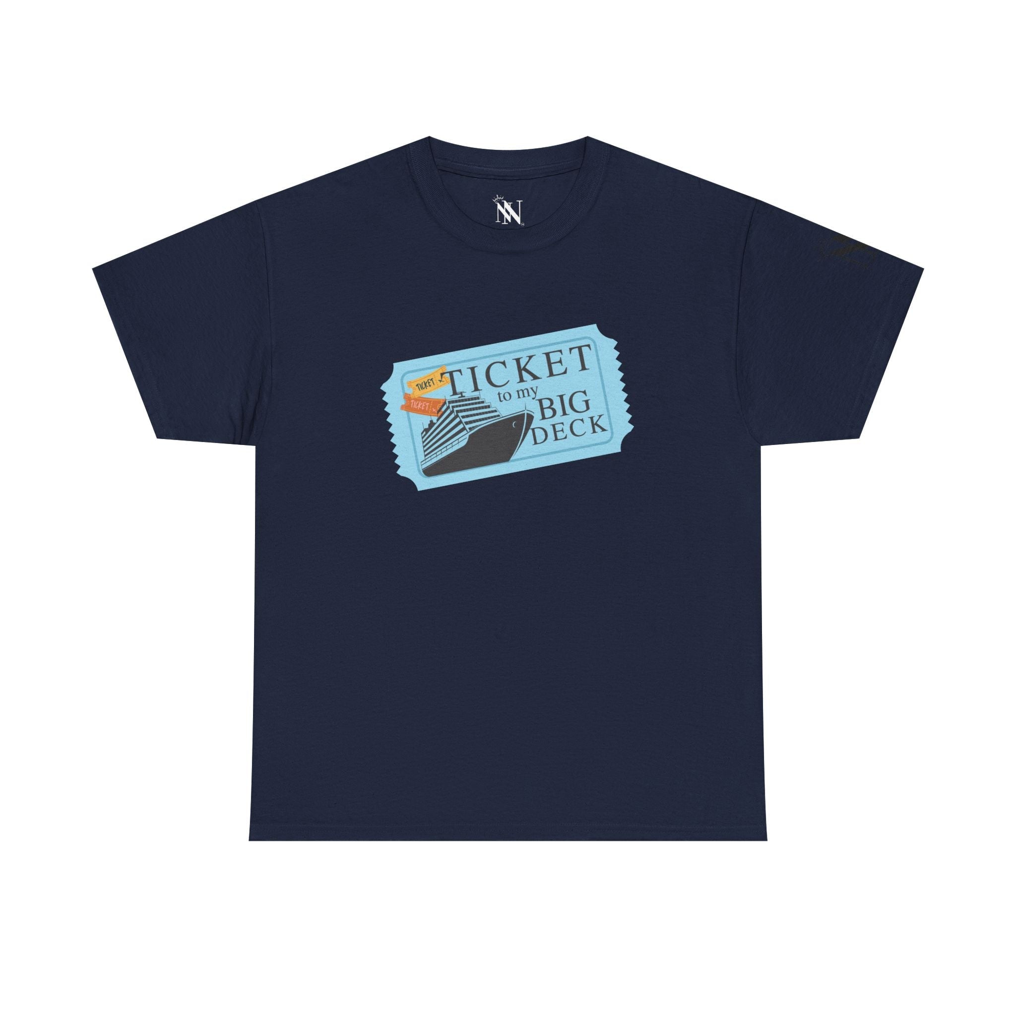 Ticket to Big Deck Vacation | Mix & Match 100% Cotton Unisex Fun-Flirty Lovers’ Tees